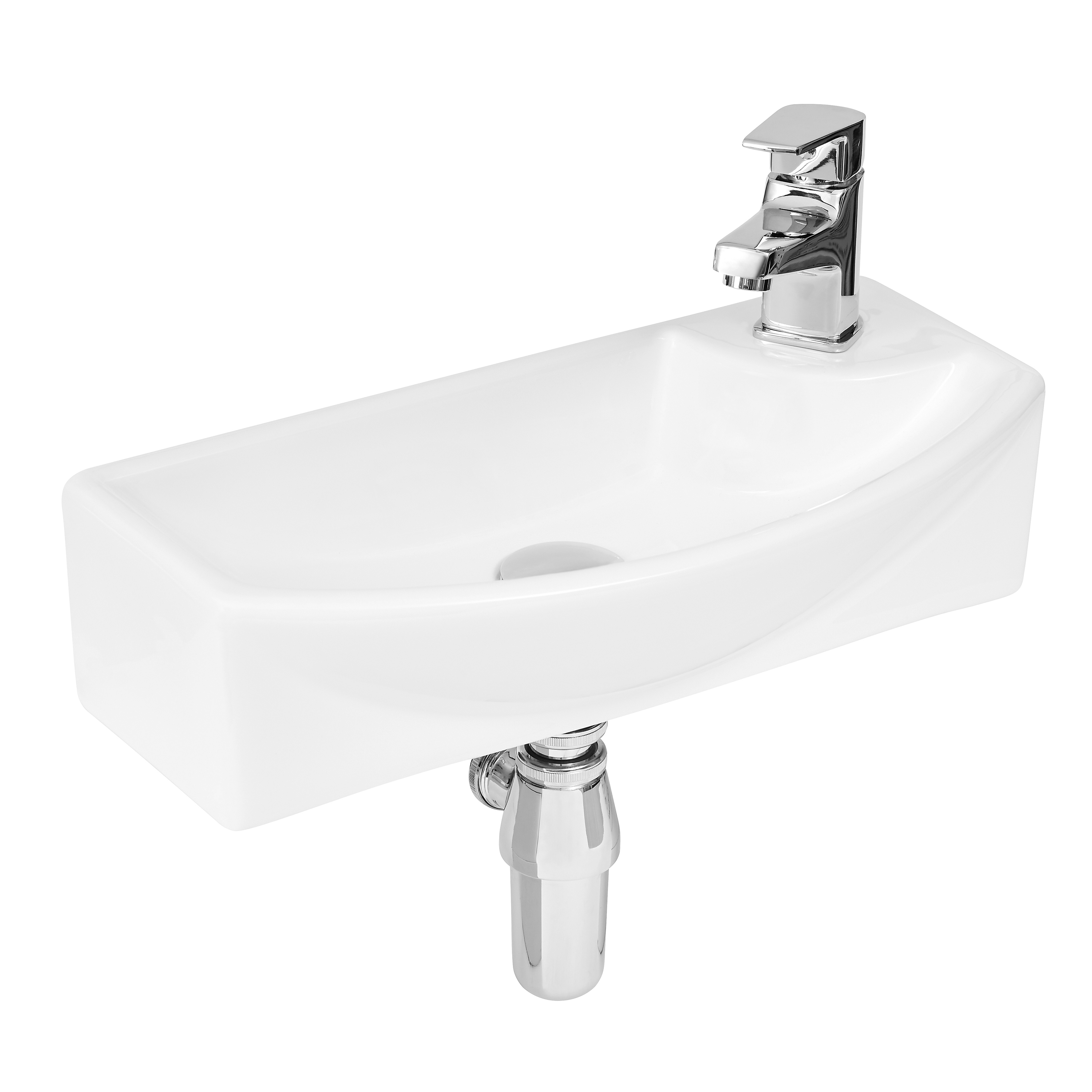 Hudson Reed Nuie Wall Hung Basin White Vessel NBV160