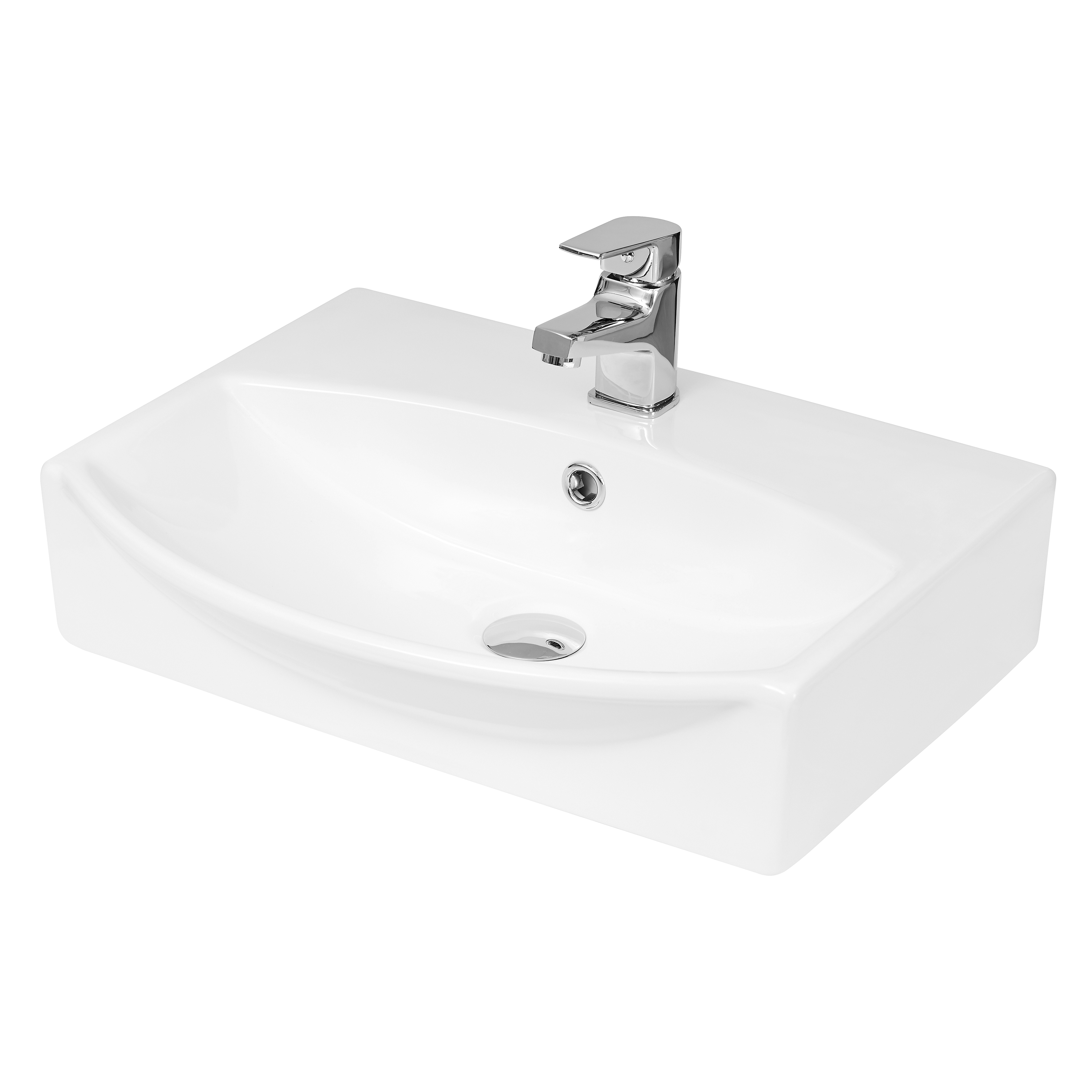 Hudson Reed Nuie Wall Hung Basin White Vessel NBV164