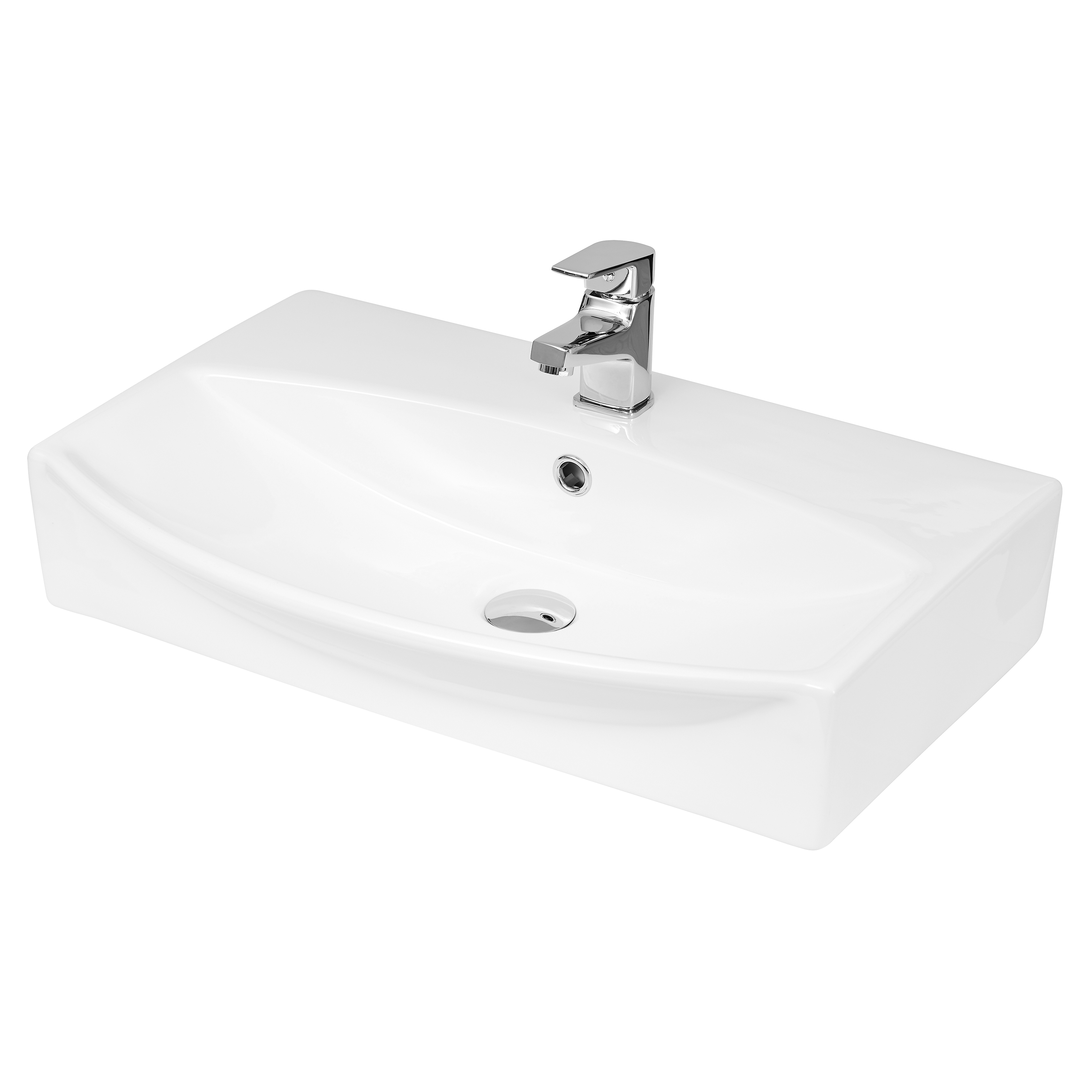 Hudson Reed Nuie Wall Hung Basin White Vessel NBV165