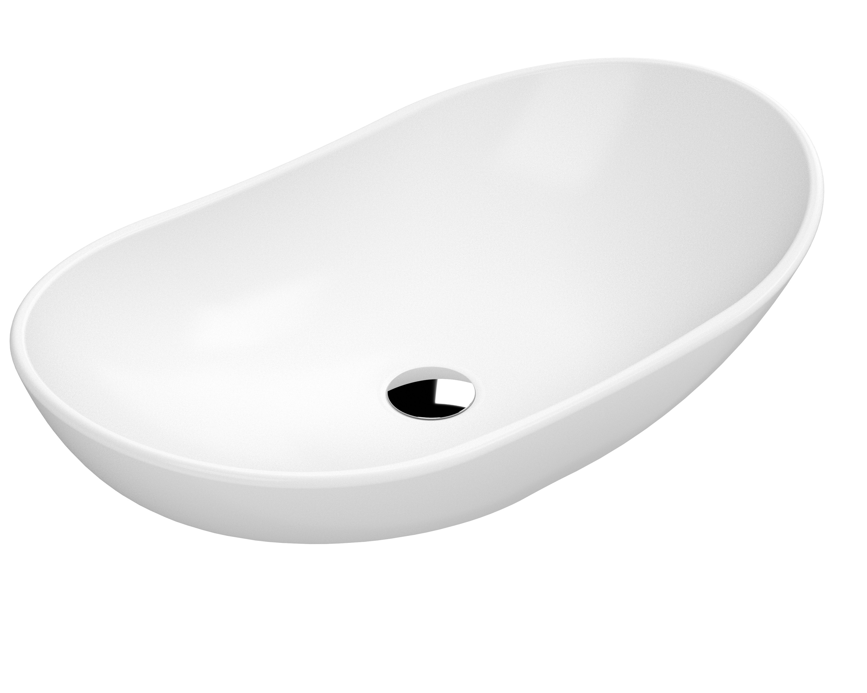 Hudson Reed Nuie Basin Matt White Round Vessel NBV259