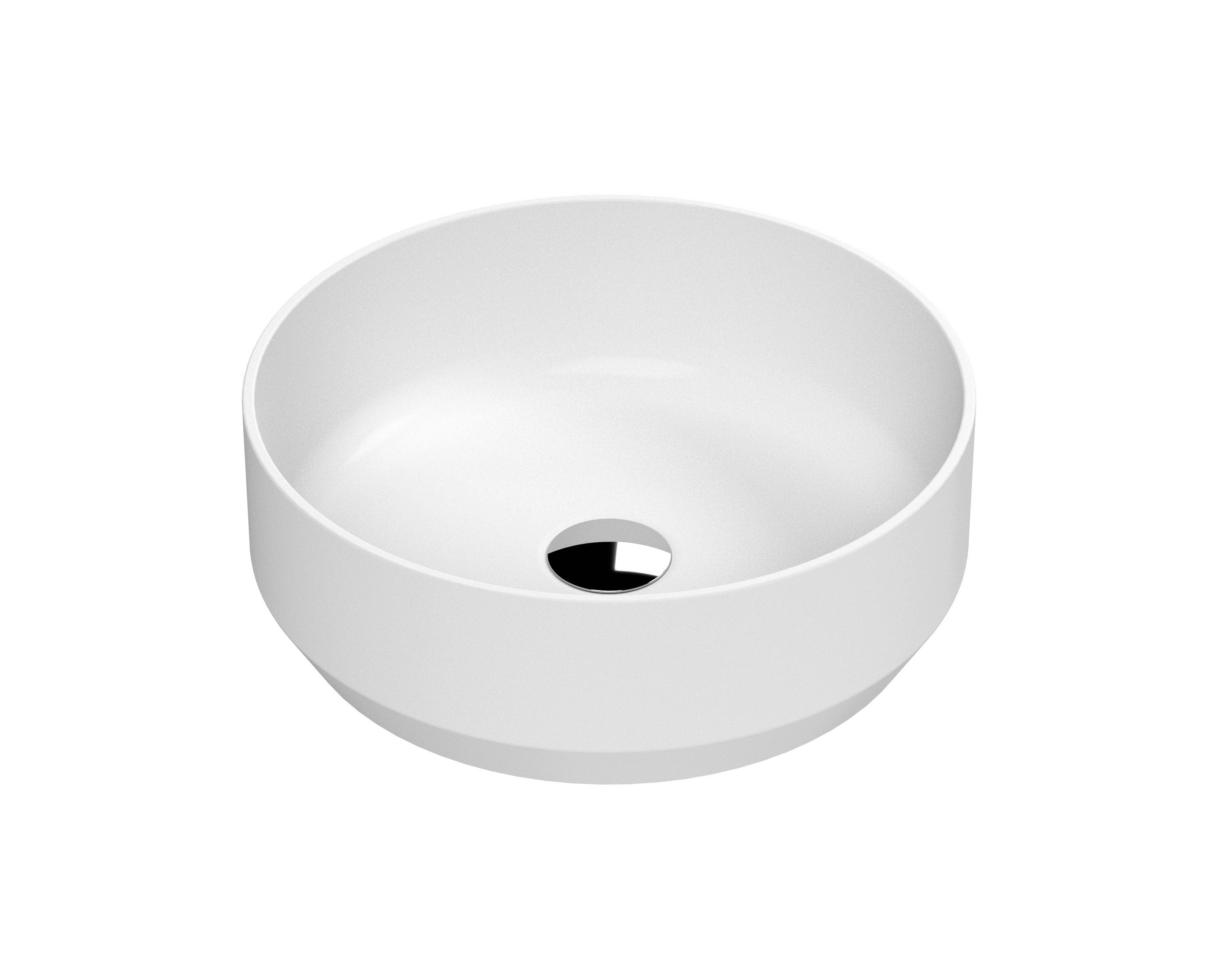 Hudson Reed Nuie Basin Matt White Round Vessel NBV262