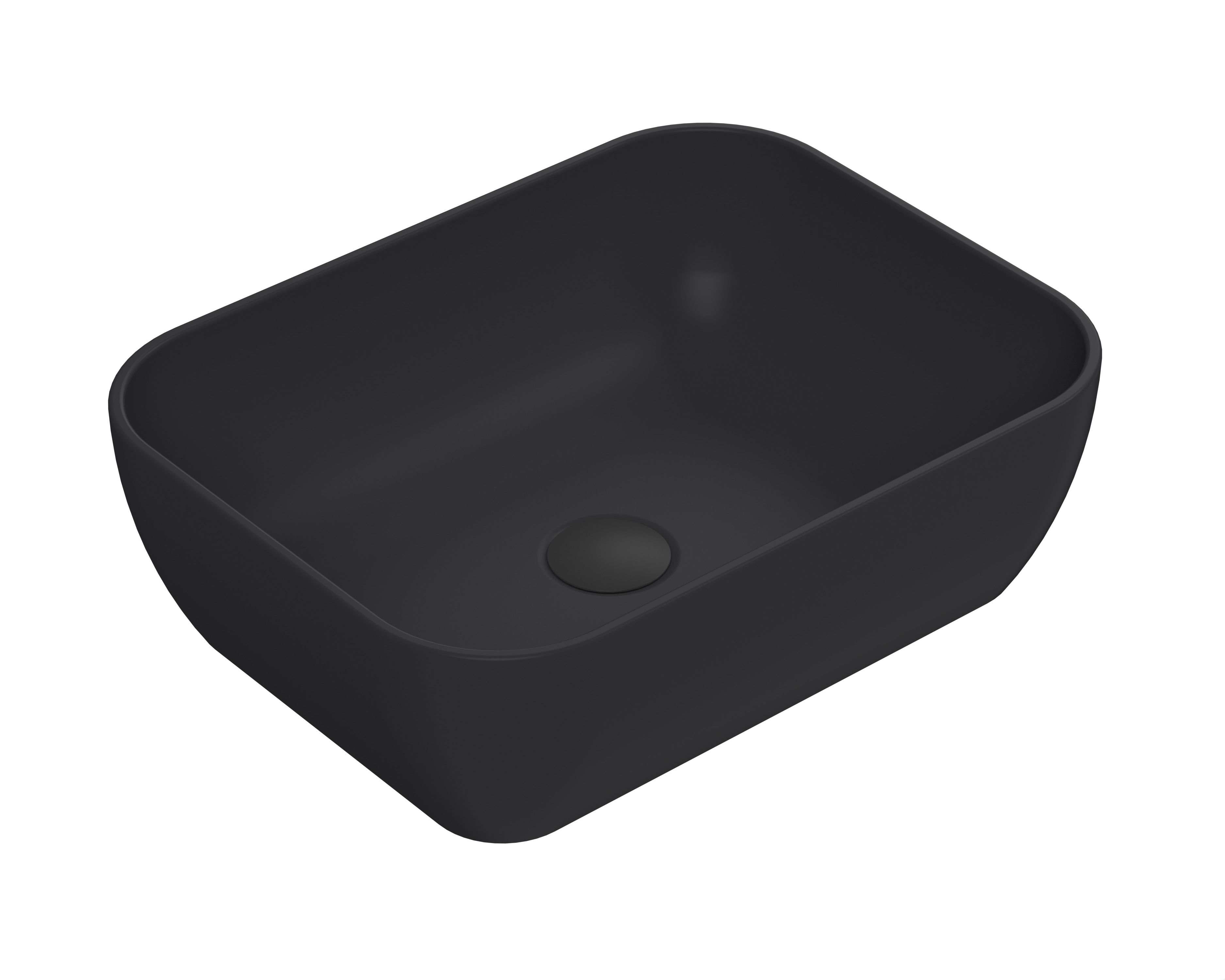 Hudson Reed Nuie Basin Matt Black Square Vessel NBV458