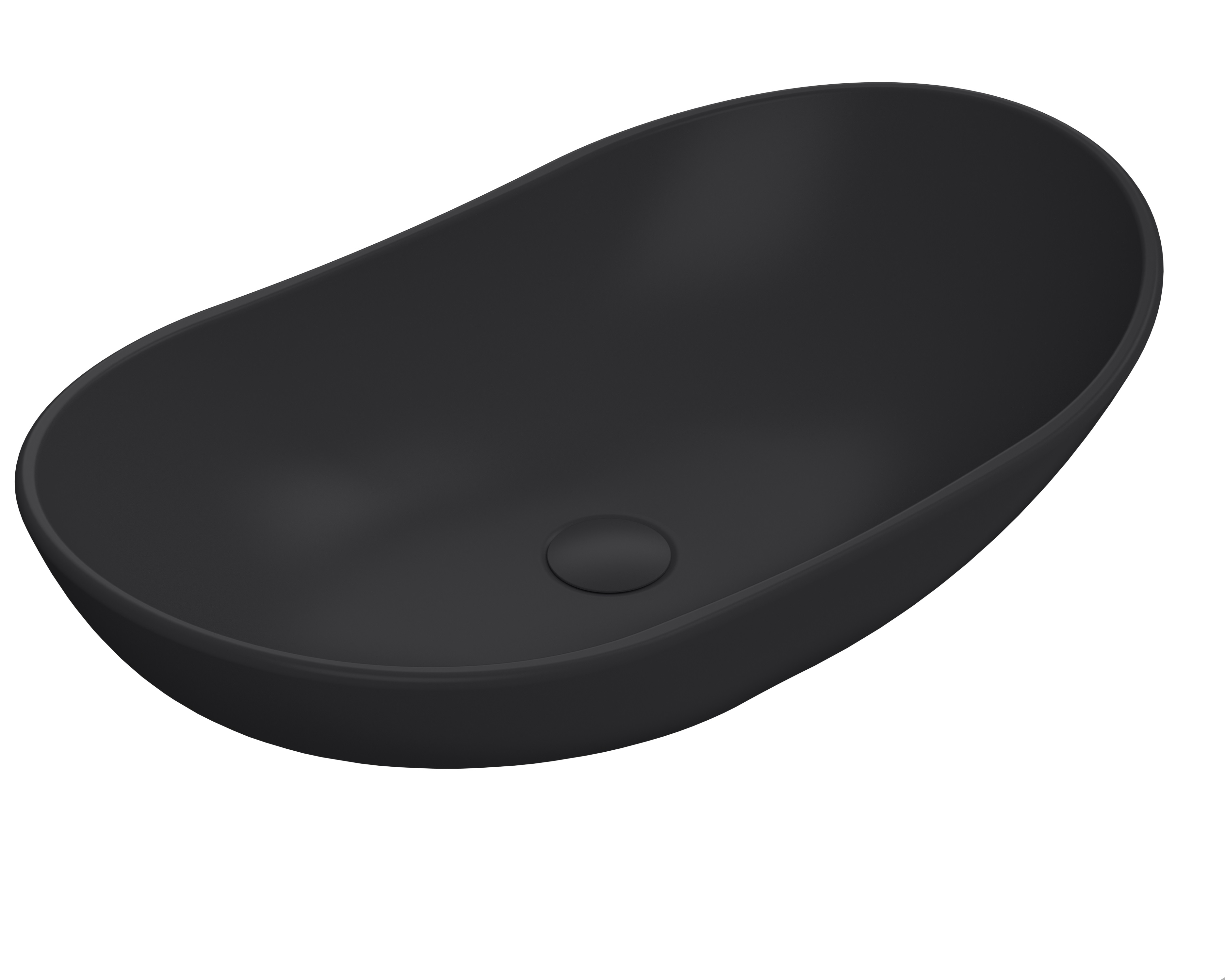 Hudson Reed Nuie Basin Matt Black Round Vessel NBV459