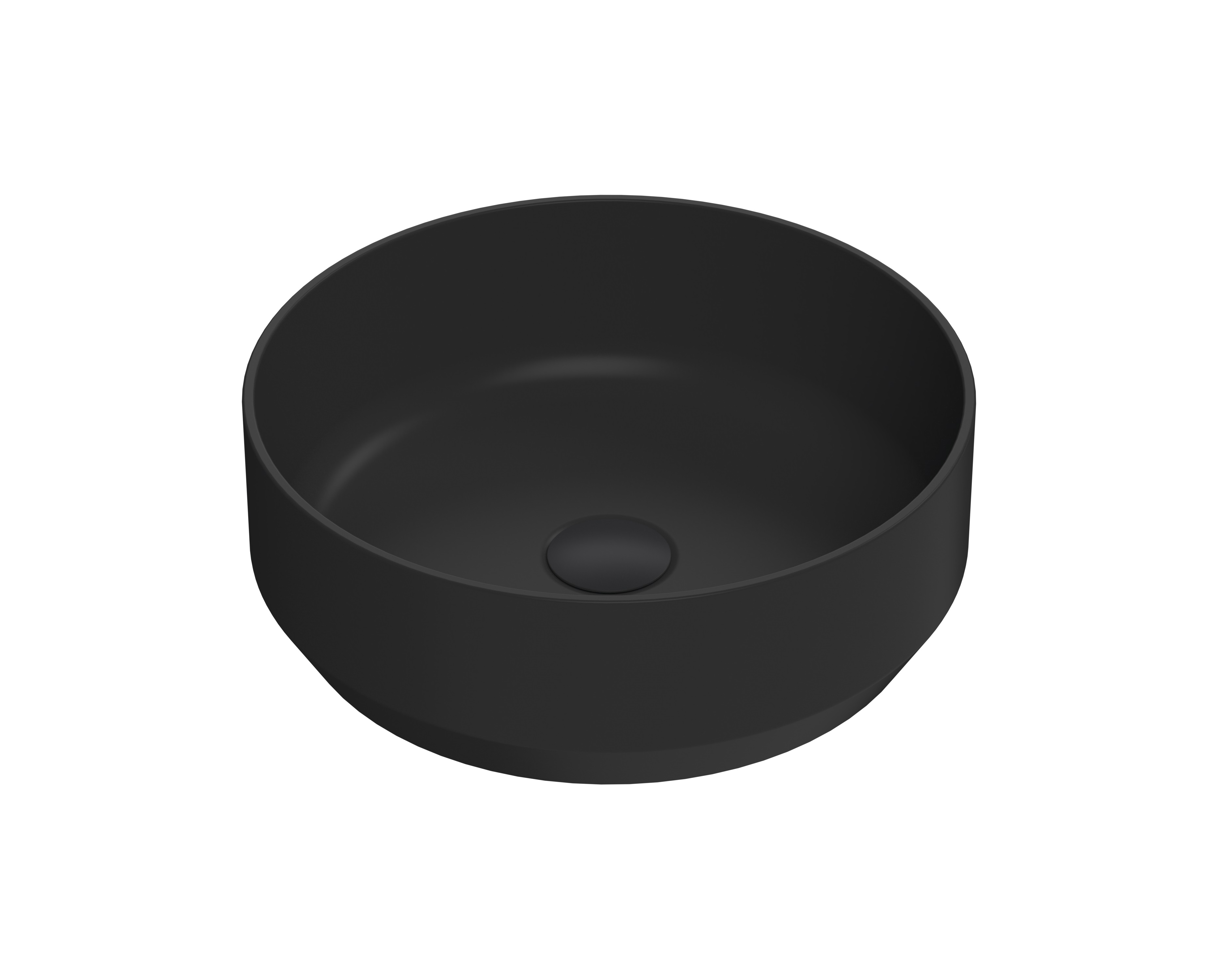 Hudson Reed Nuie Basin Matt Black Round Vessel NBV462