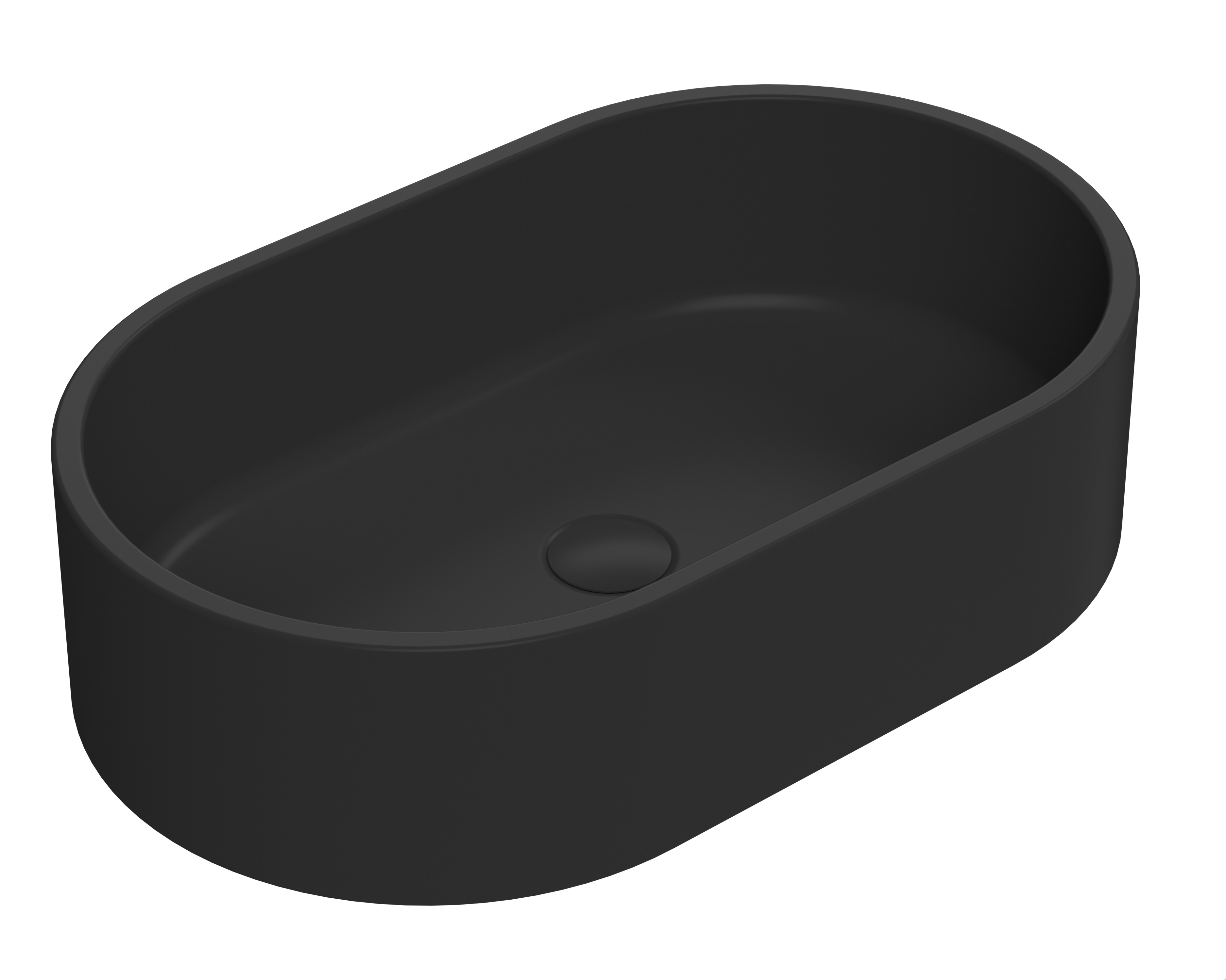 Hudson Reed Nuie Basin Matt Black Oval Vessel NBV469