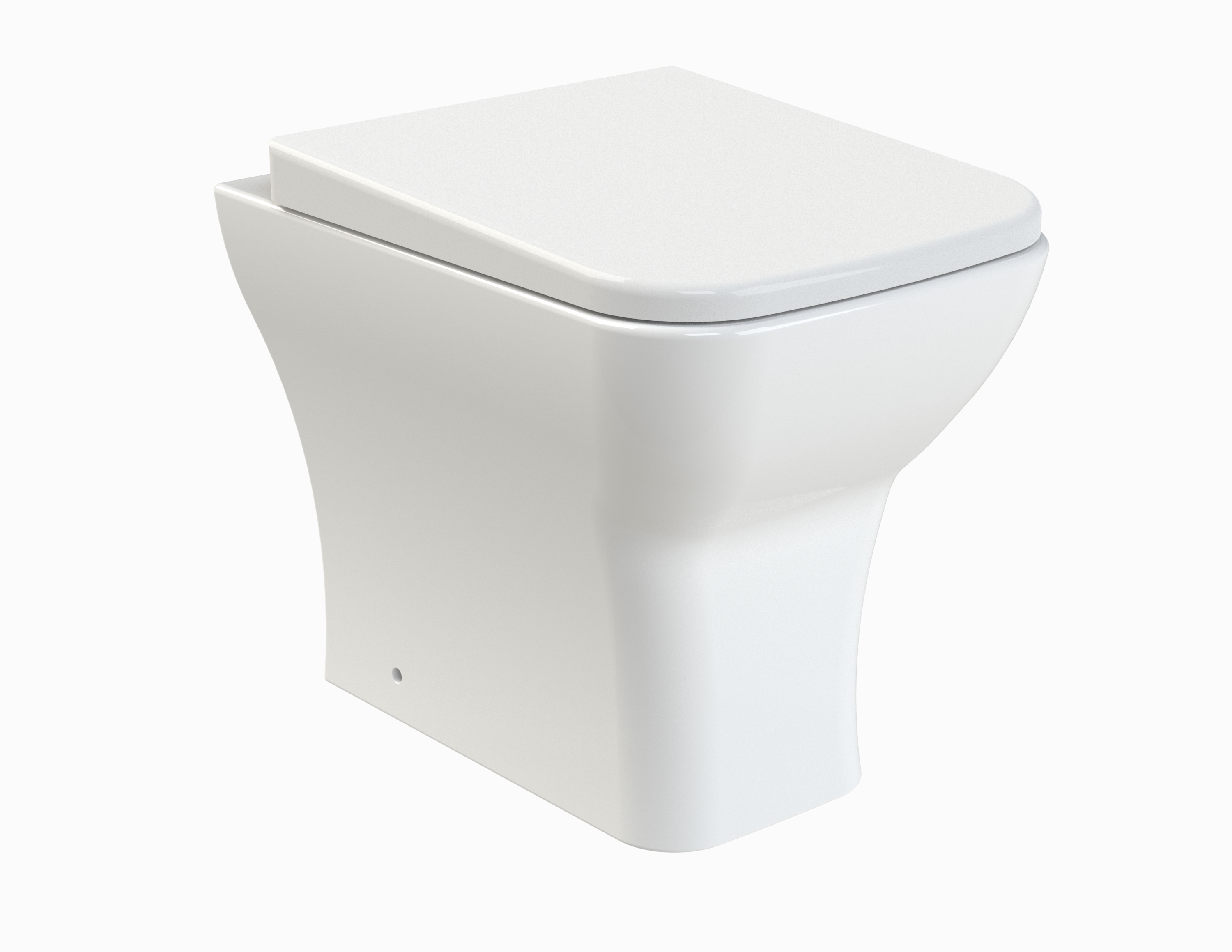 Nuie Ava White Back to Wall Pan and Soft Close Seat NCG406