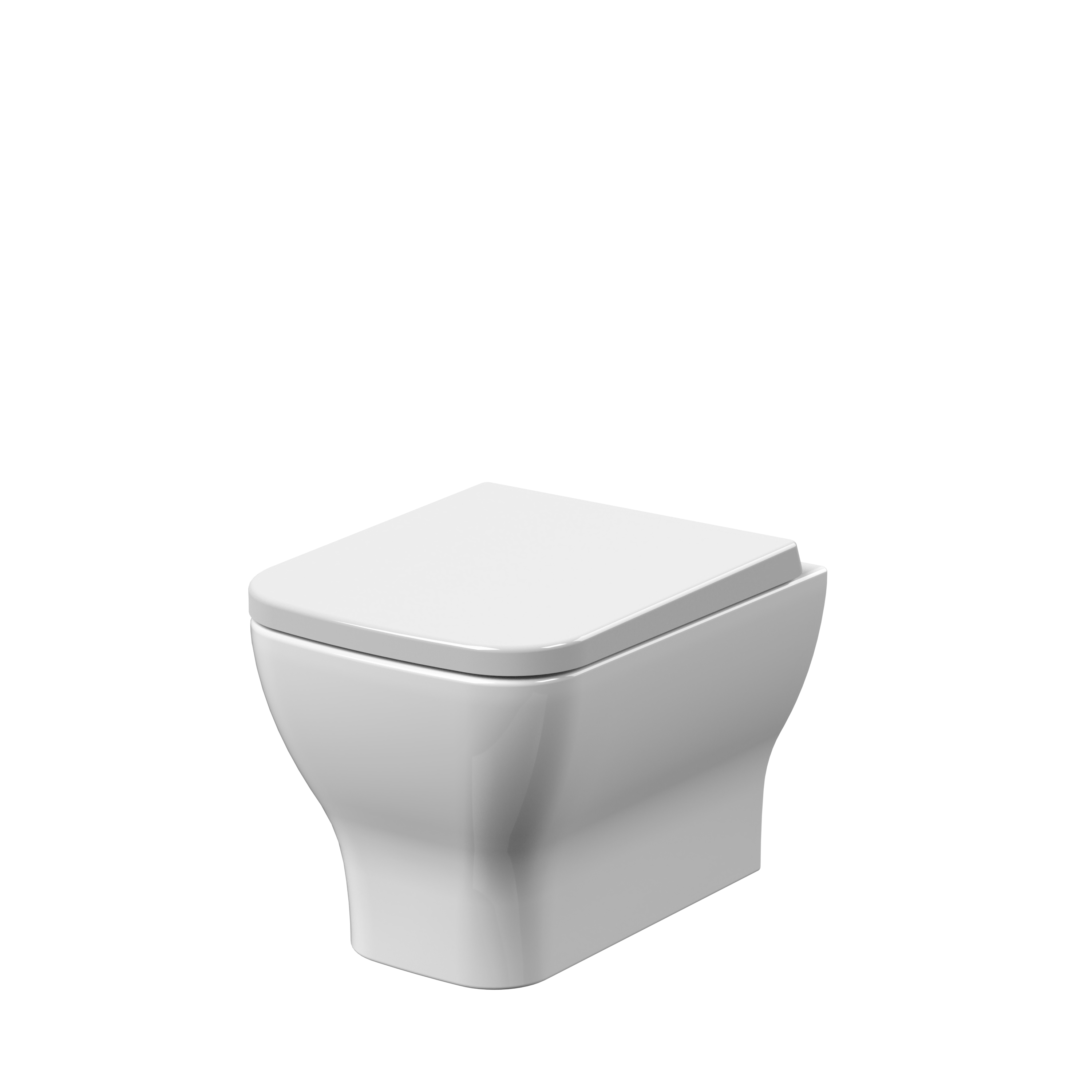 Nuie Ava White Wall Hung Pan and Sc Seat NCG441