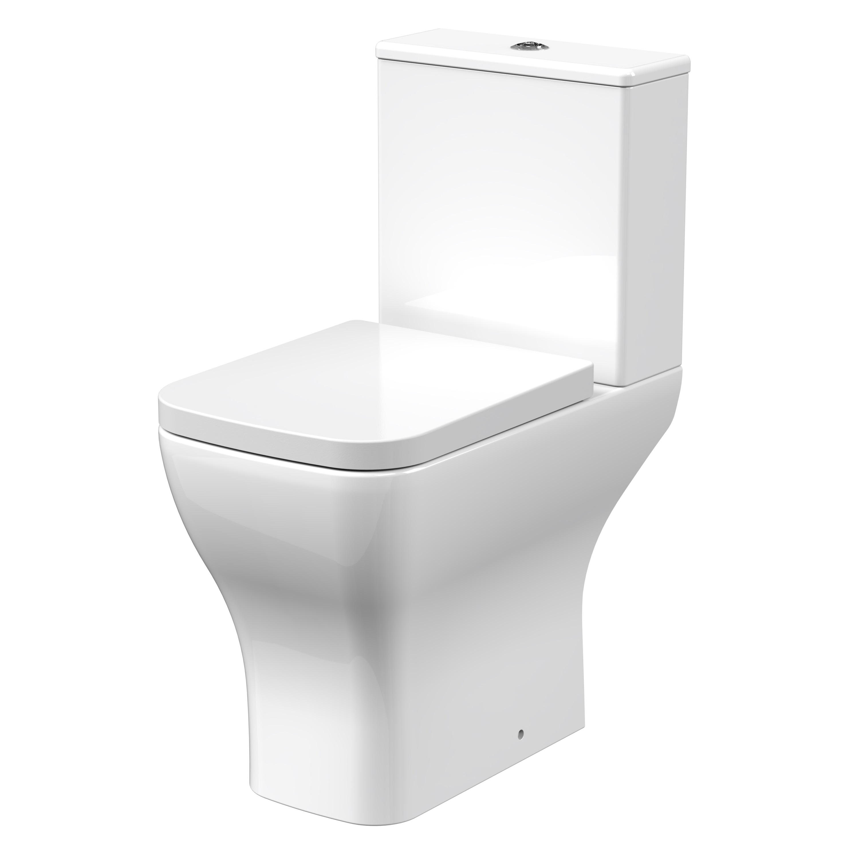 Nuie Ava White Comfort Height Pan, Cistern and Seat NCG491