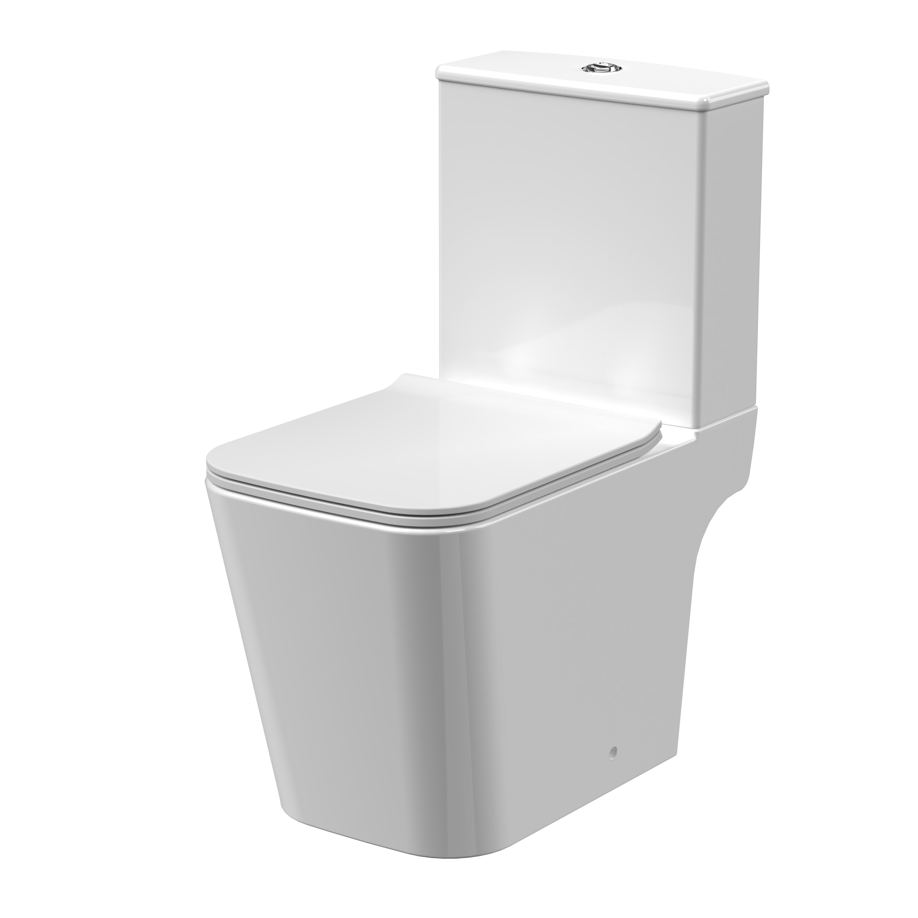 Nuie Orlen White Rimless Pan, Cistern and Soft Close Seat NCG551