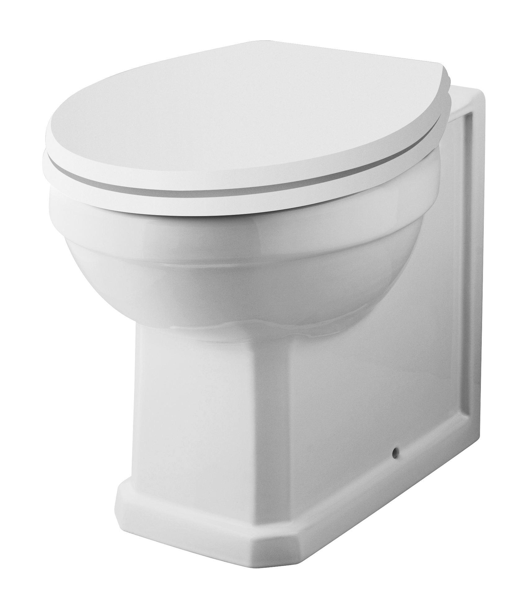Hudson Reed Nuie Richmond White Back to Wall Pan NCS806