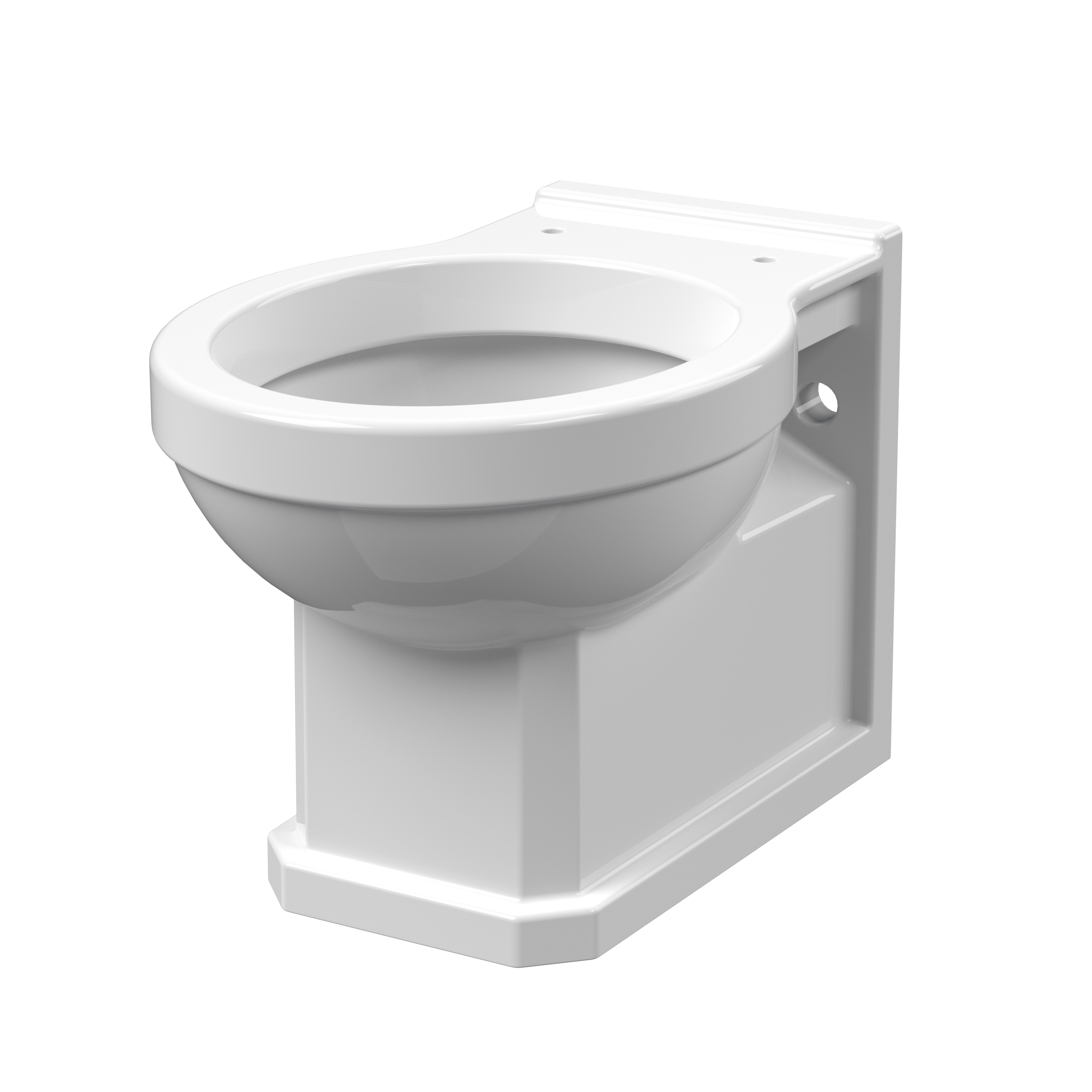Hudson Reed Nuie Carlton Matt White Wall Hung Pan NCS840