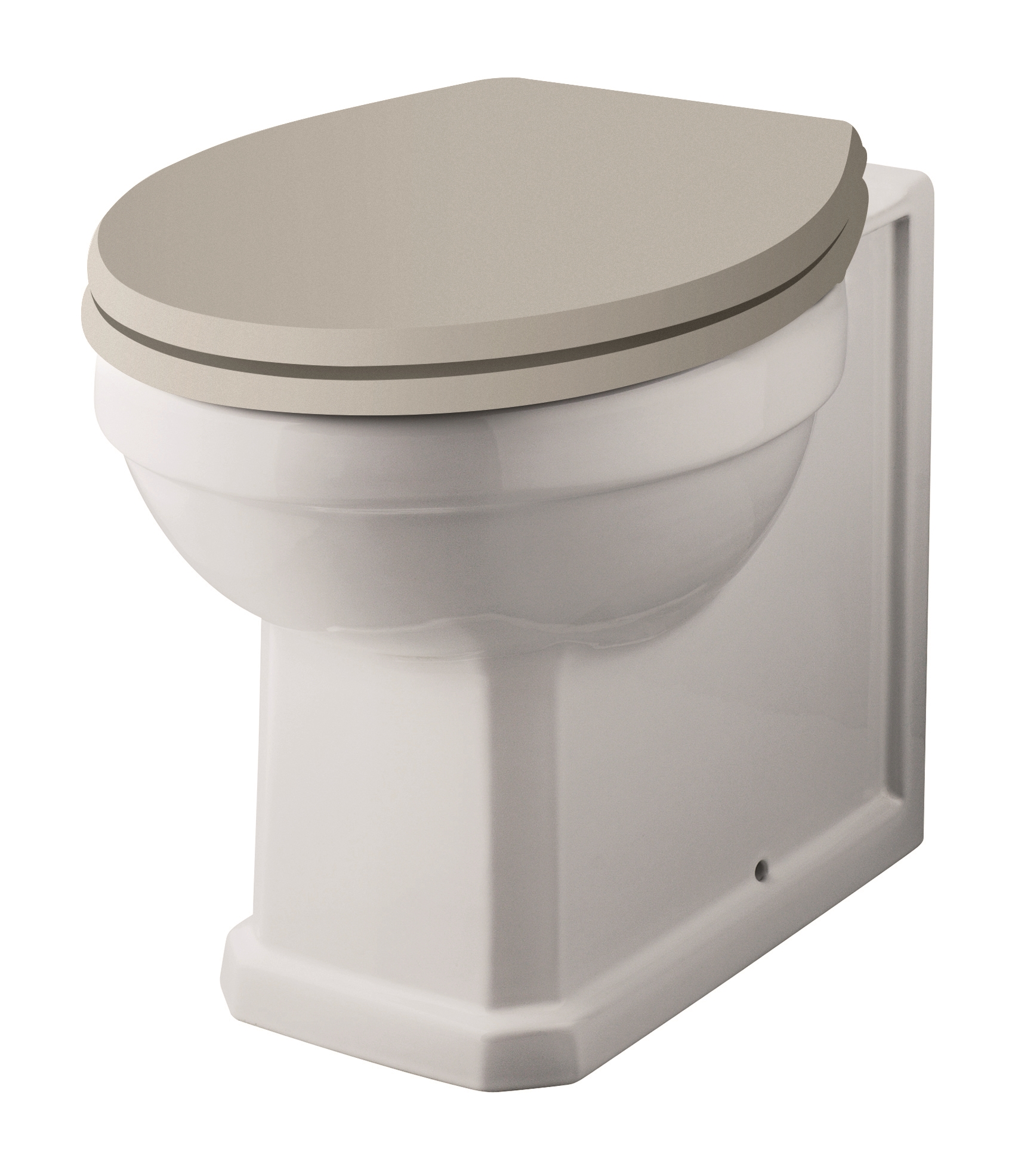 Hudson Reed Richmond Gloss White Comfort Height BTW Pan NCS856