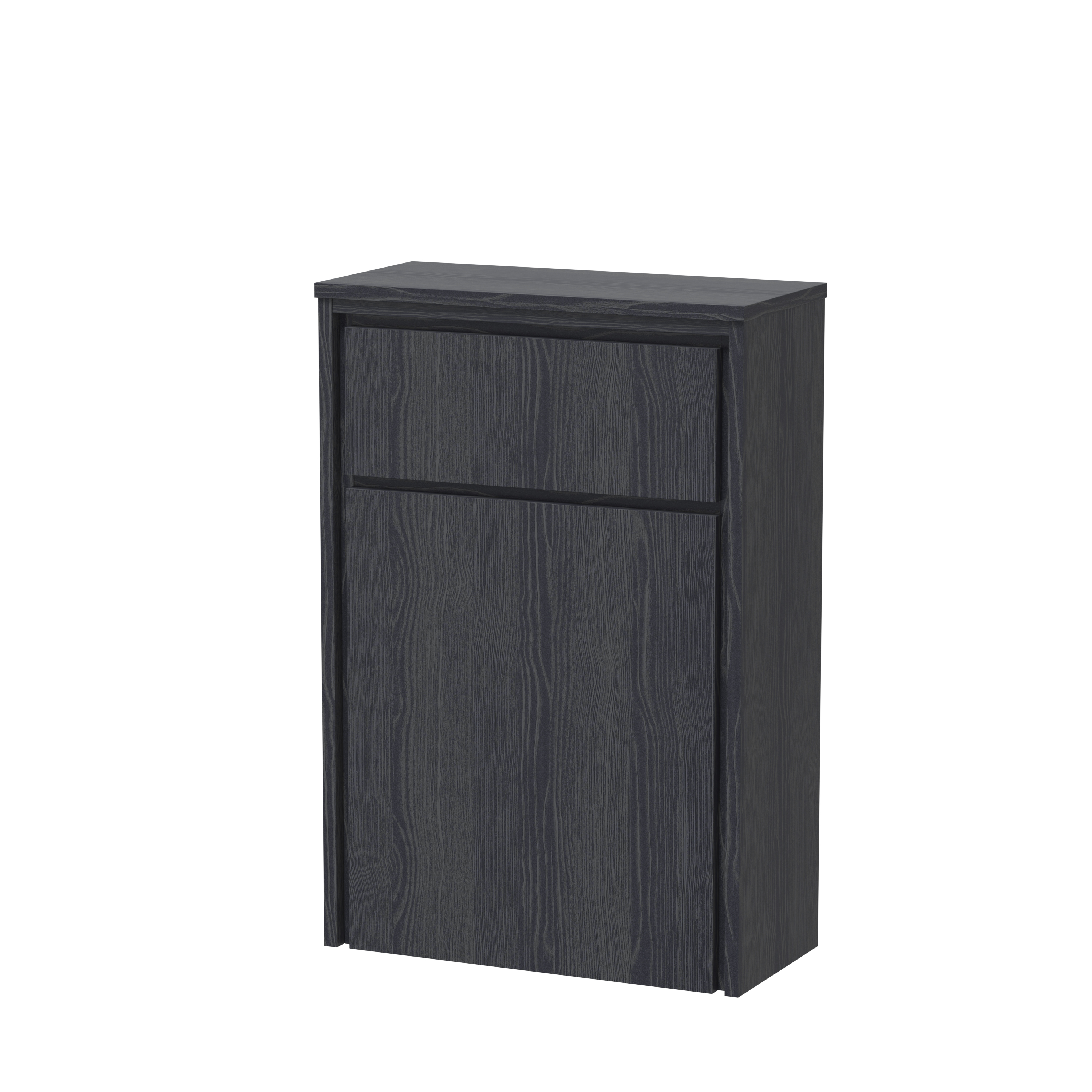 Hudson Reed Lille Graphite Grey Woodgrain 550mm WC Unit 255 Deep NFF2241