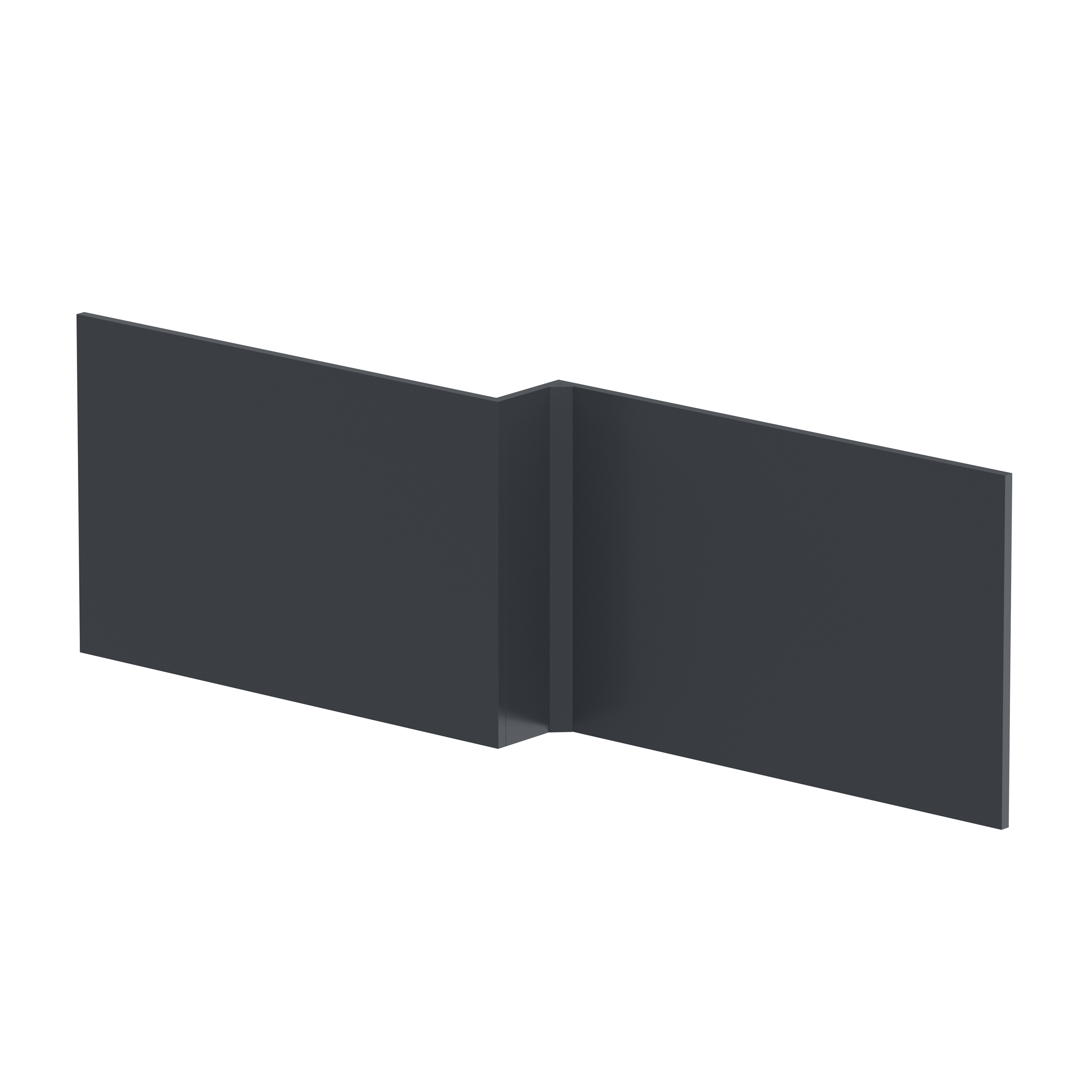 Hudson Reed Nuie Soft Black Shower Bath Front Panel 1700mm NMP1435
