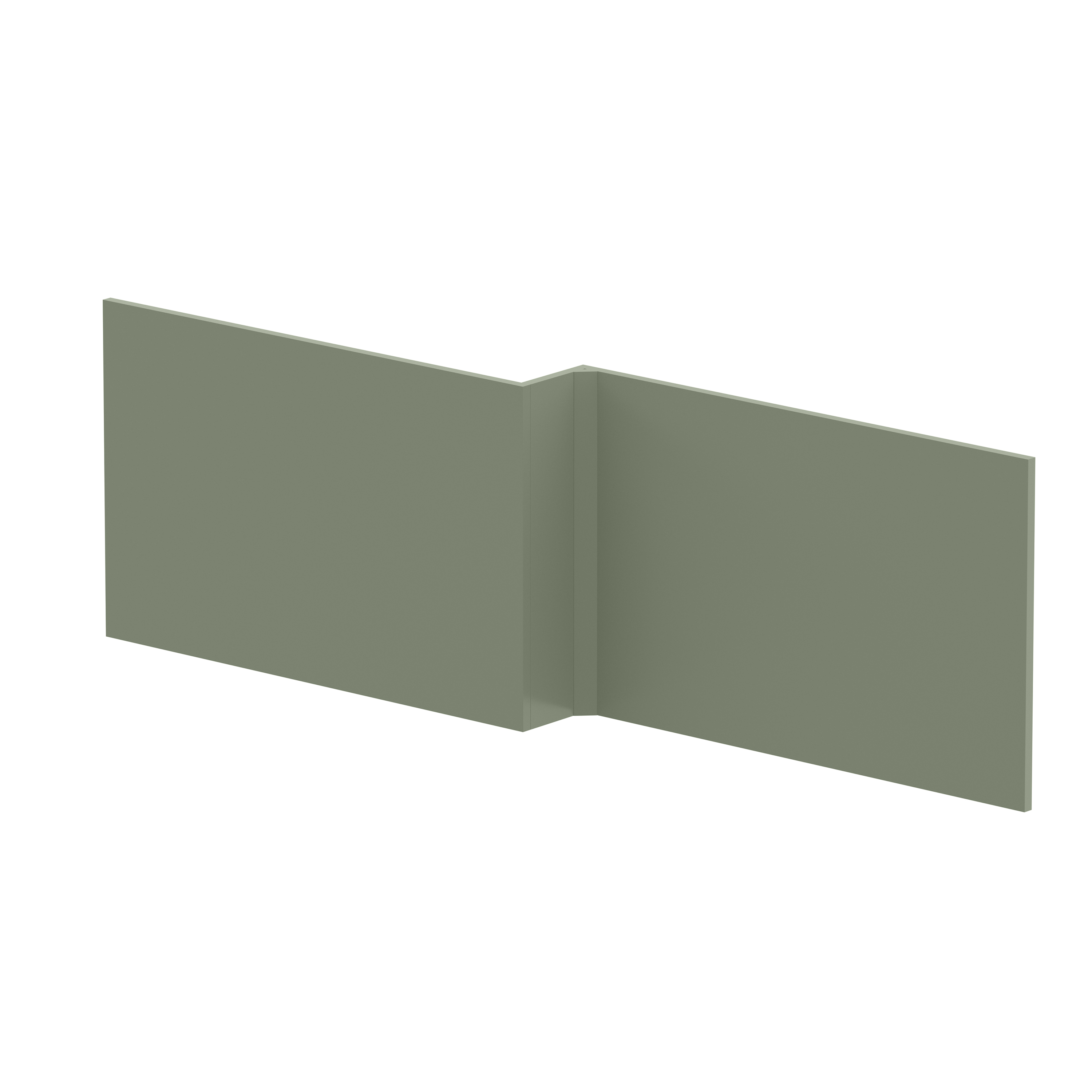 Hudson Reed Nuie Satin Green Shower Bath Front Panel 1700mm NMP835
