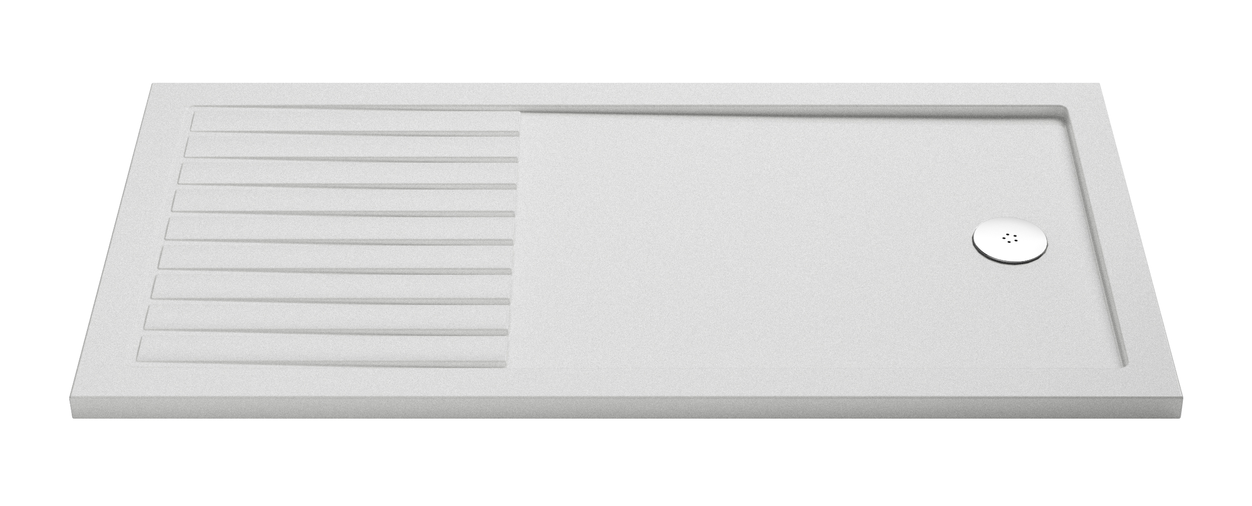Hudson Reed Nuie Wetroom Shower Tray White Slip Resistant Rectangular 1600 x 800mm NSR1680