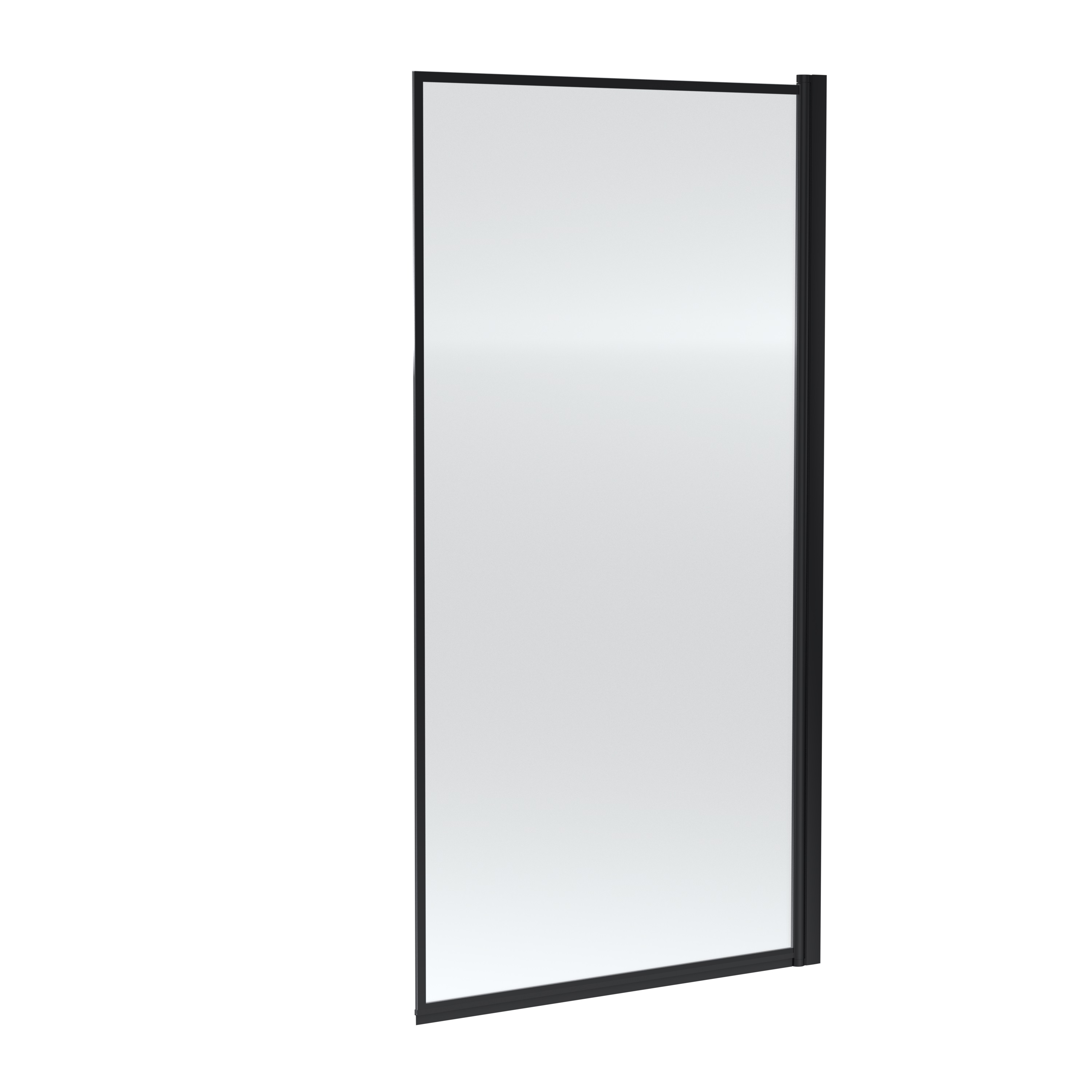 Nuie Matt Black Outer Framed Bath Screen NSSQBFC