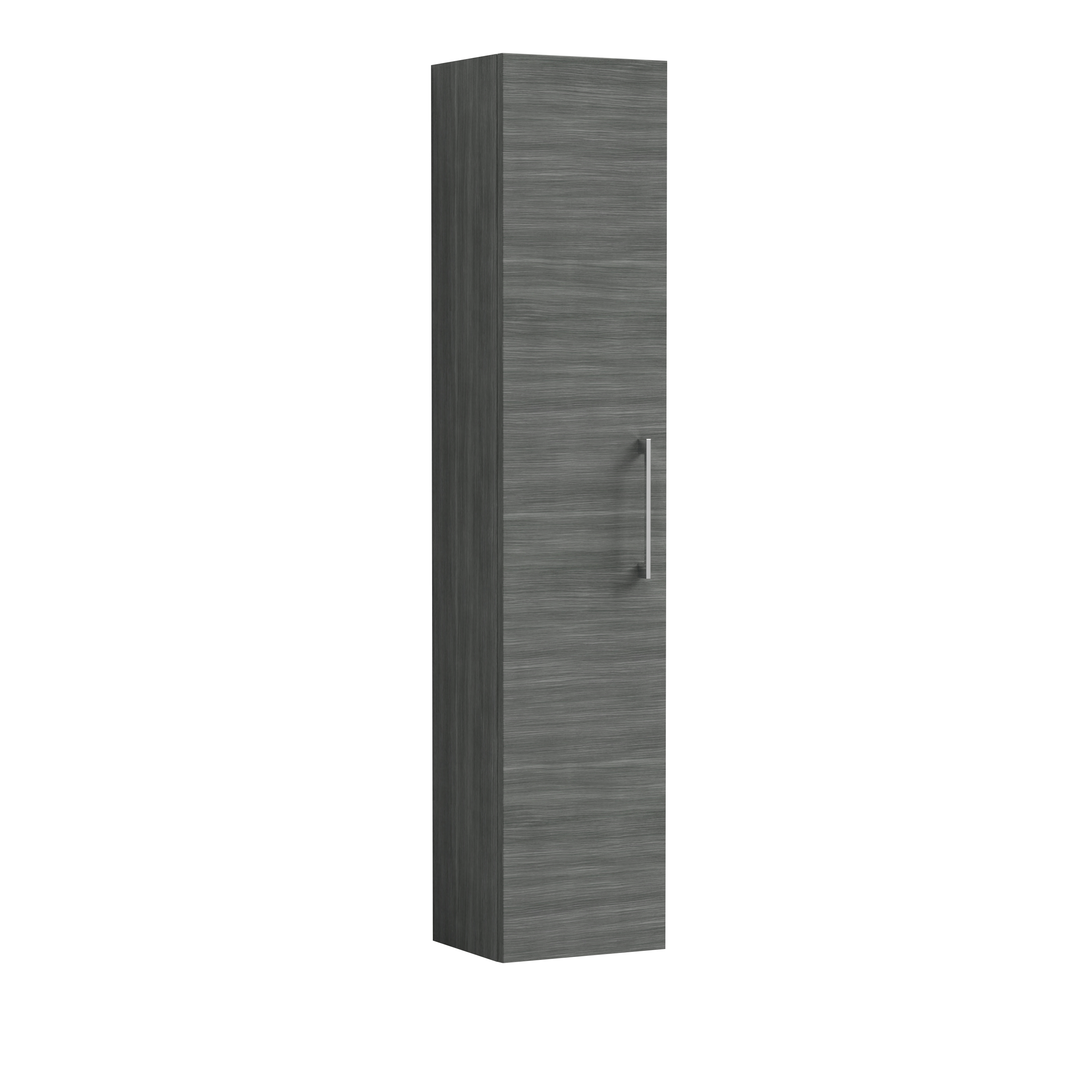 Nuie Arno Graphite Grey Woodgrain 300mm Tall Unit 1 Door NVF561N