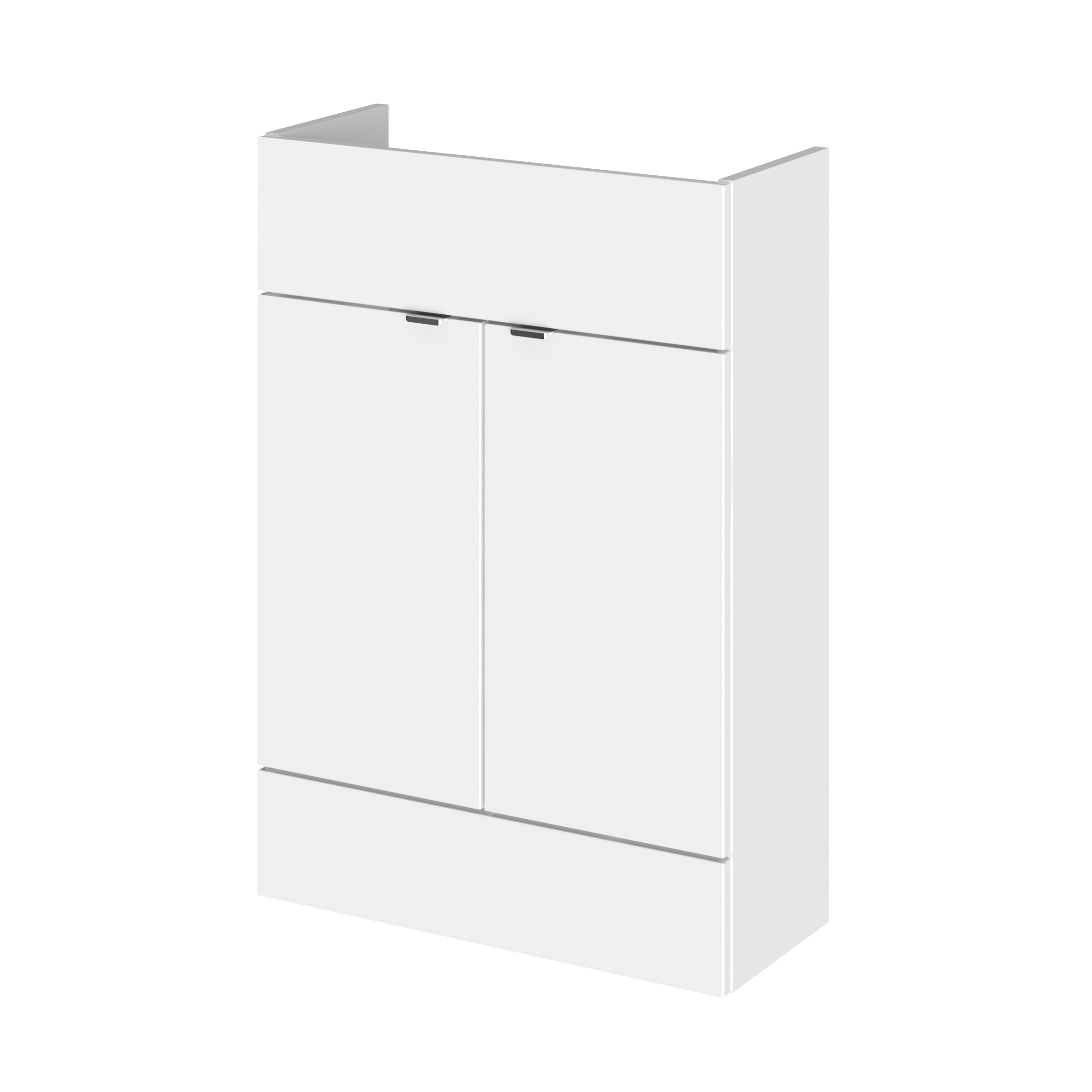 Hudson Reed Fusion Gloss White 600mm Vanity Unit Compact OFF107