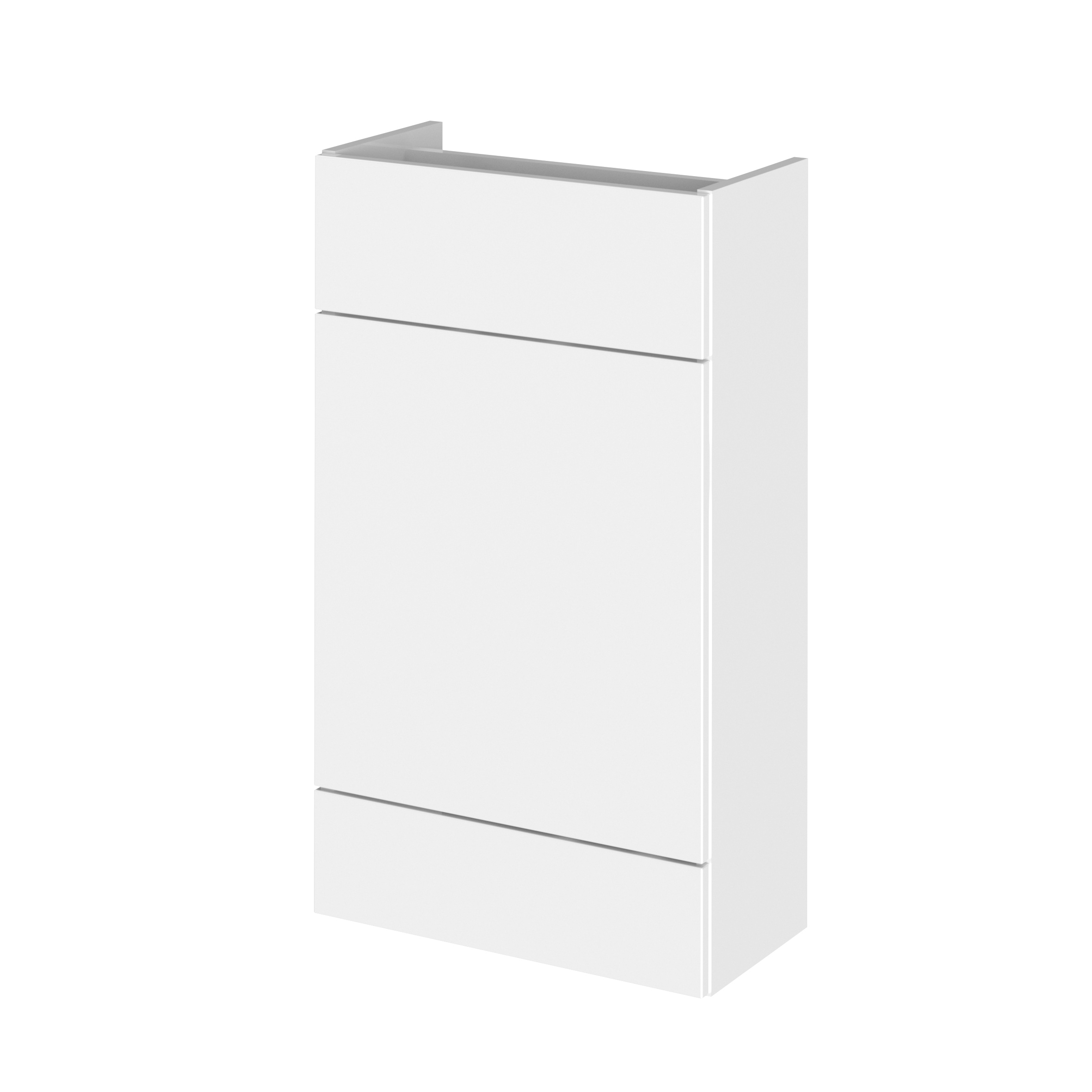 Hudson Reed Fusion Gloss White 500mm WC Unit Compact OFF145
