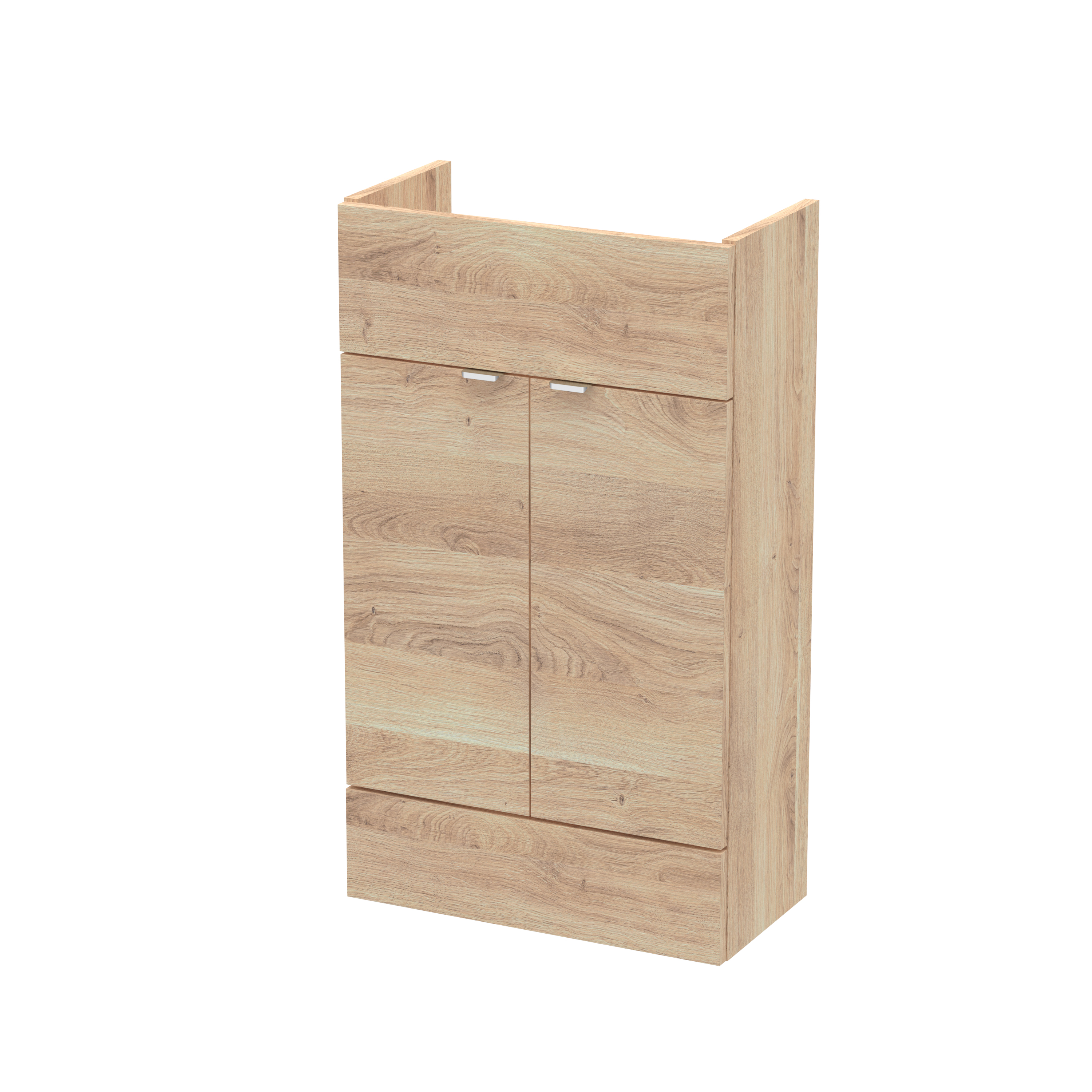 Hudson Reed Fusion Bleached Oak 500mm Vanity Unit Compact OFF3005