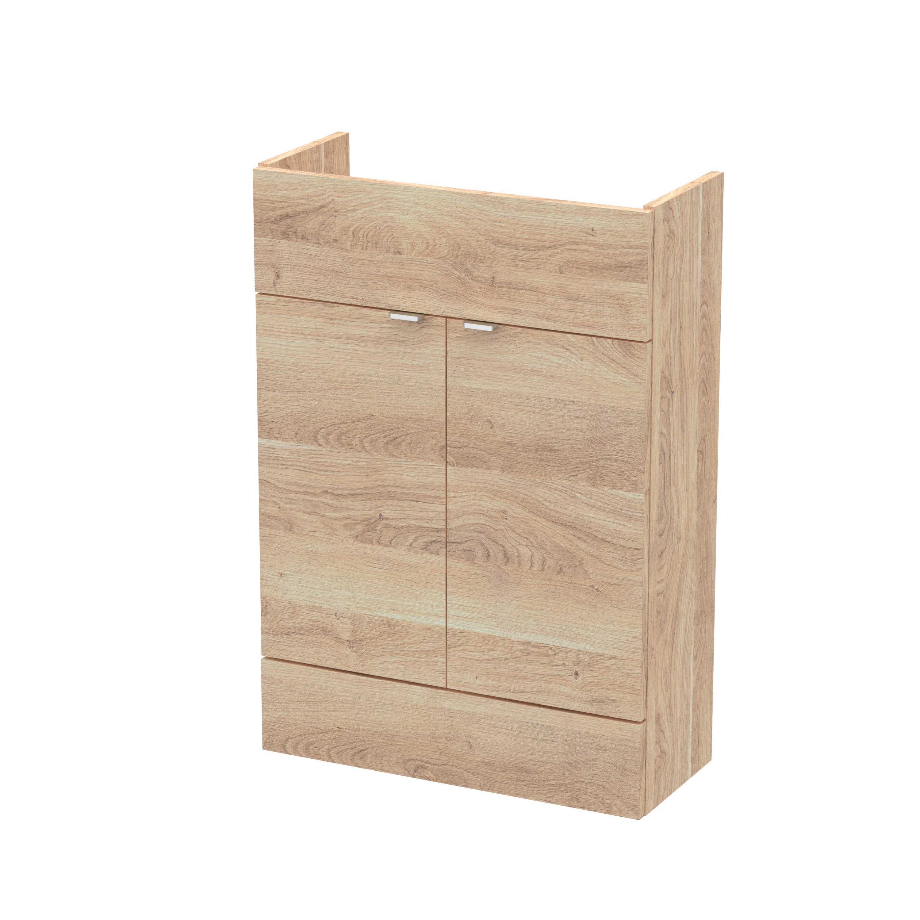 Hudson Reed Fusion Bleached Oak 600mm Vanity Unit Compact OFF3007