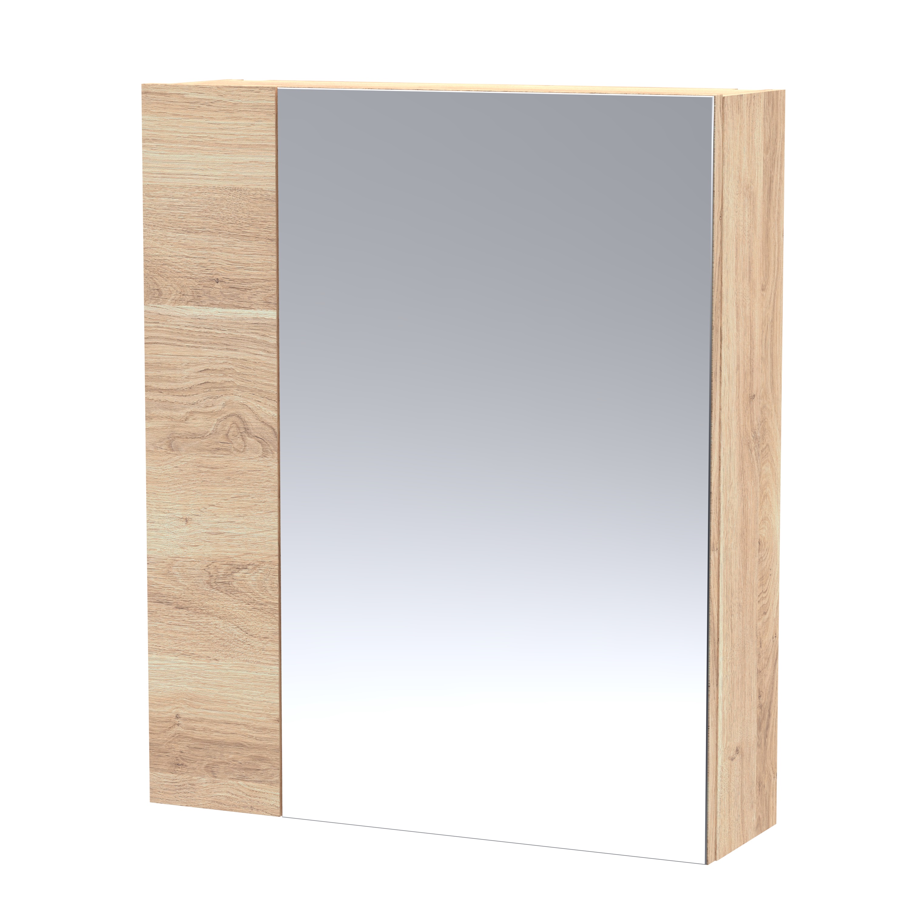 Hudson Reed Fusion Bleached Oak 600mm Mirror Unit 75 25 OFF3018