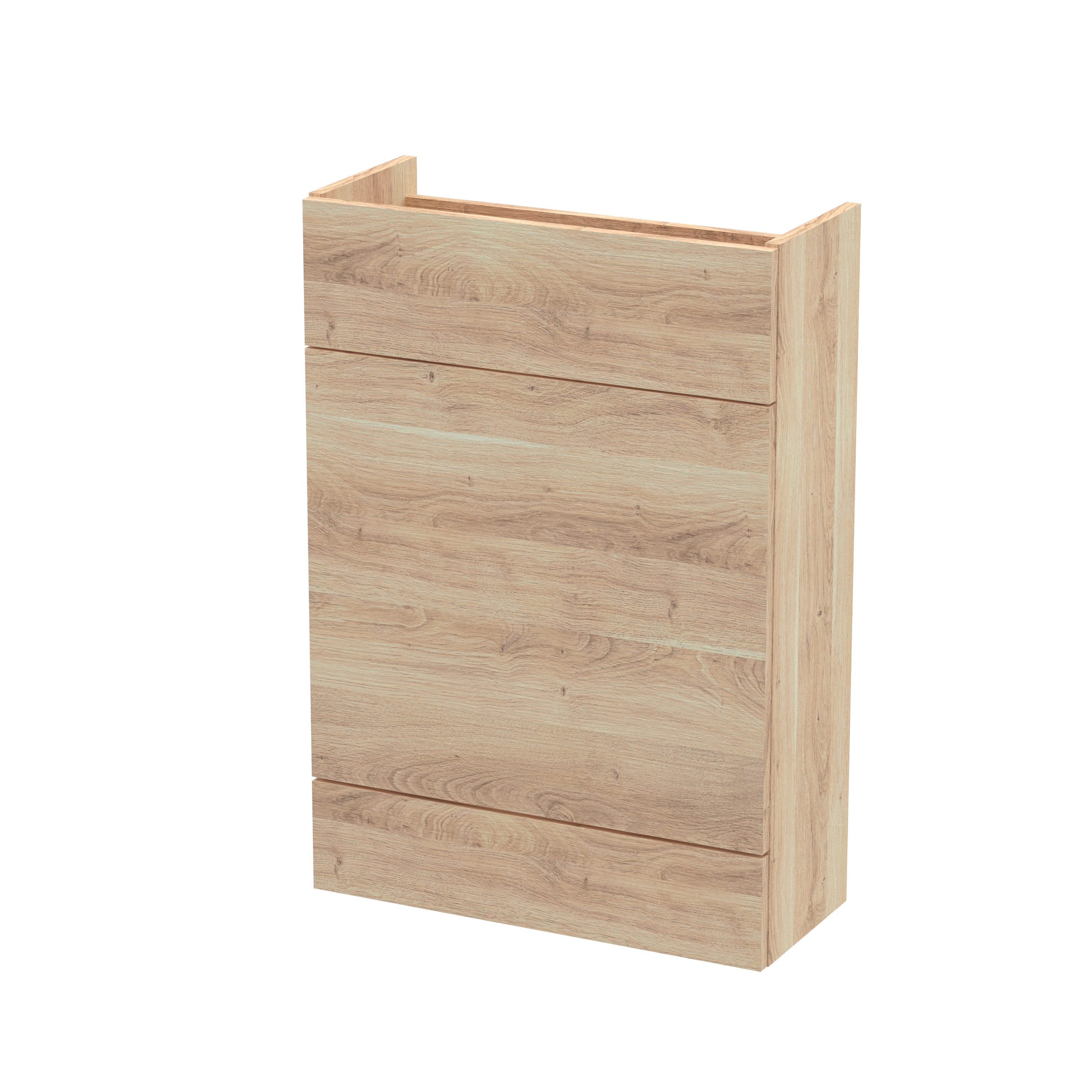 Hudson Reed Fusion Bleached Oak 600mm WC Unit Compact OFF3047