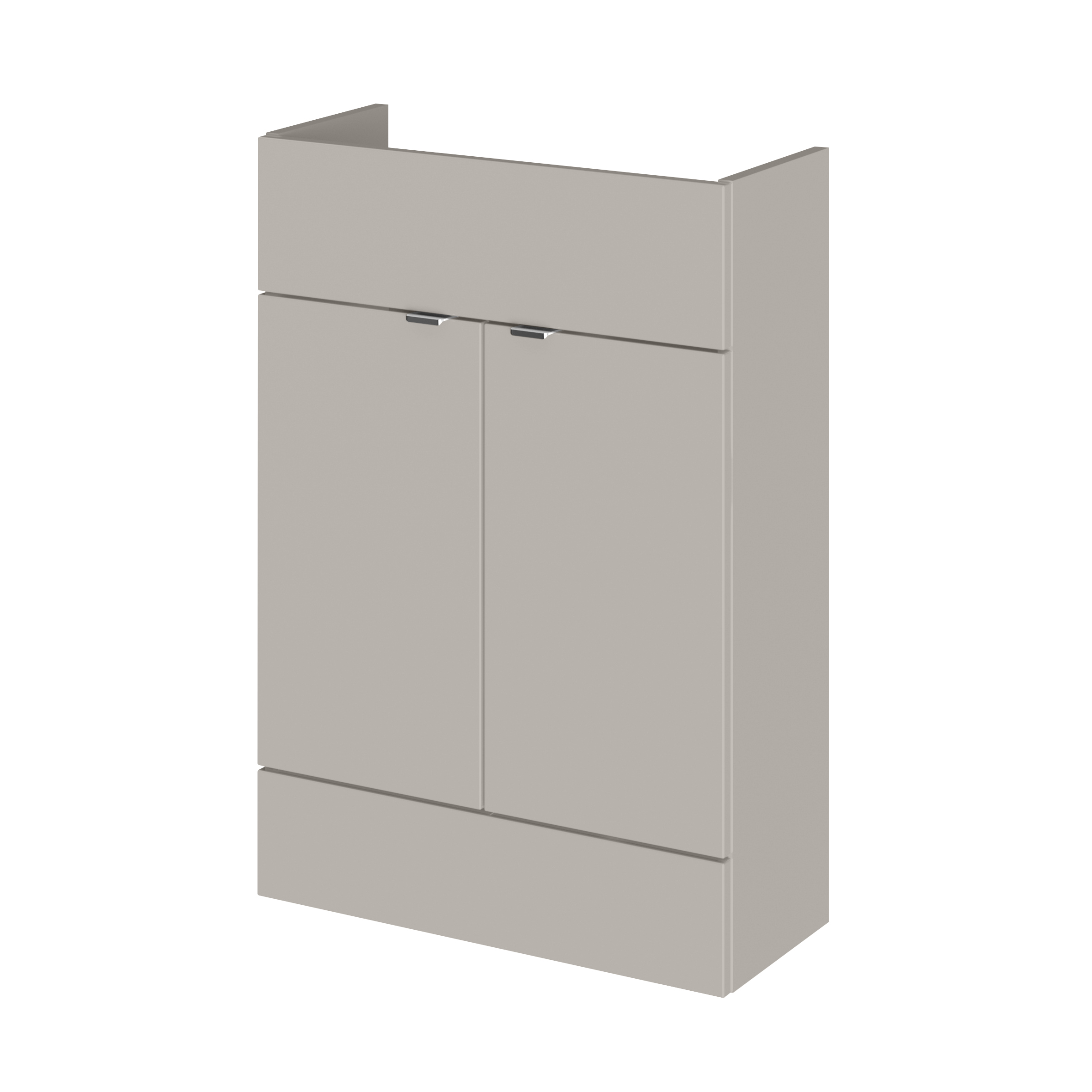 Hudson Reed Fusion Pebble Grey 600mm Vanity Unit Compact OFF3207
