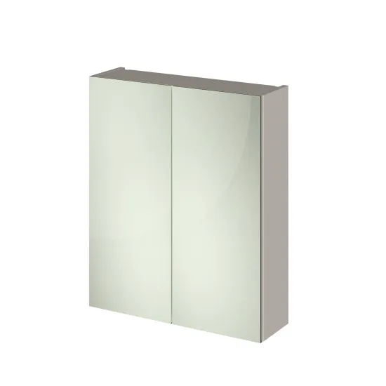 Hudson Reed Fusion Pebble Grey 600mm Mirror Unit 50 50 OFF3217
