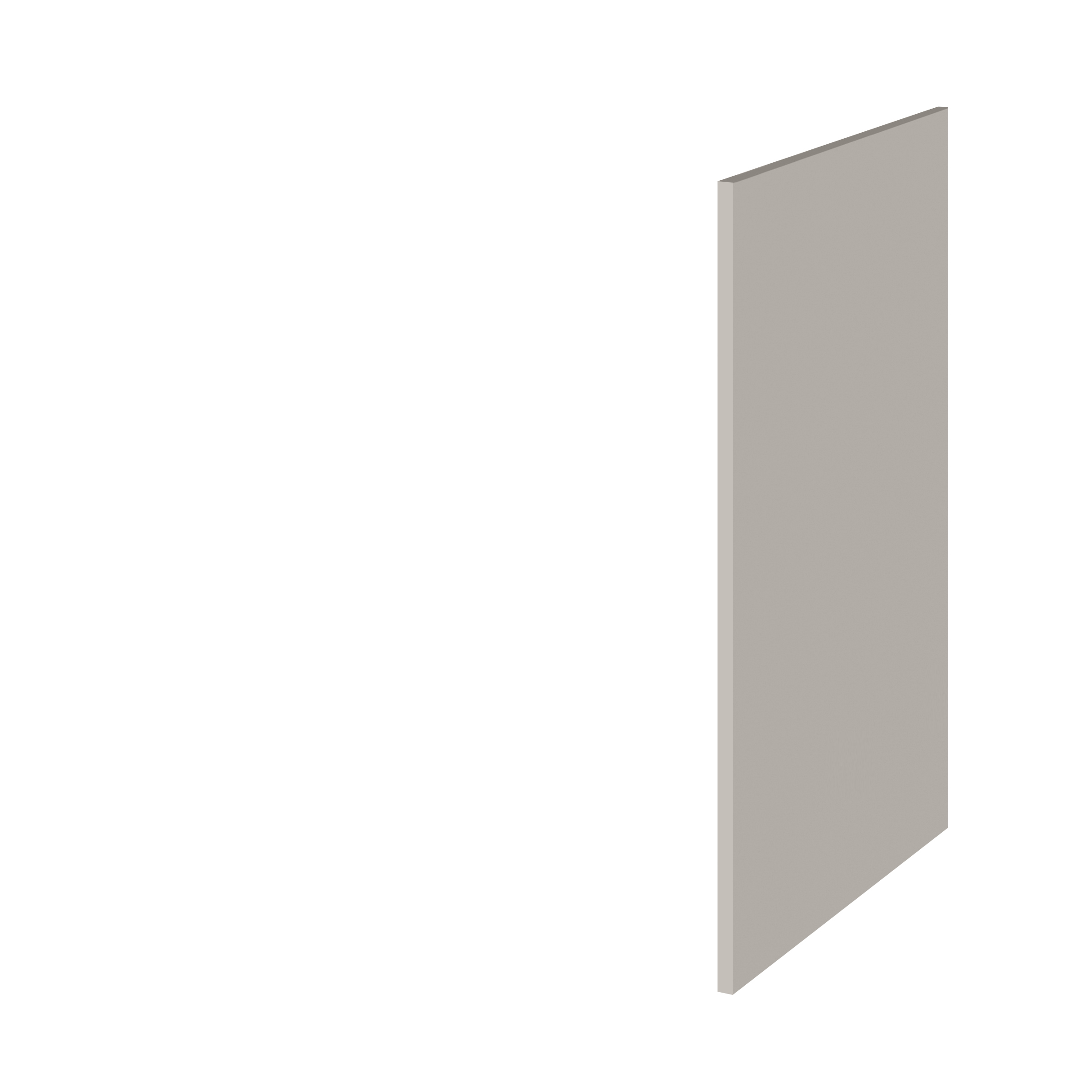 Hudson Reed Fusion Pebble Grey Decorative End Panel OFF3292