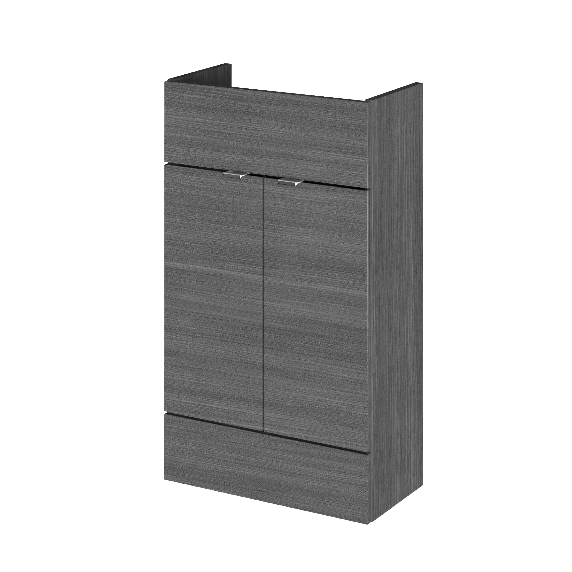 Hudson Reed Fusion Anthracite Woodgrain 500mm Vanity Unit Compact OFF505