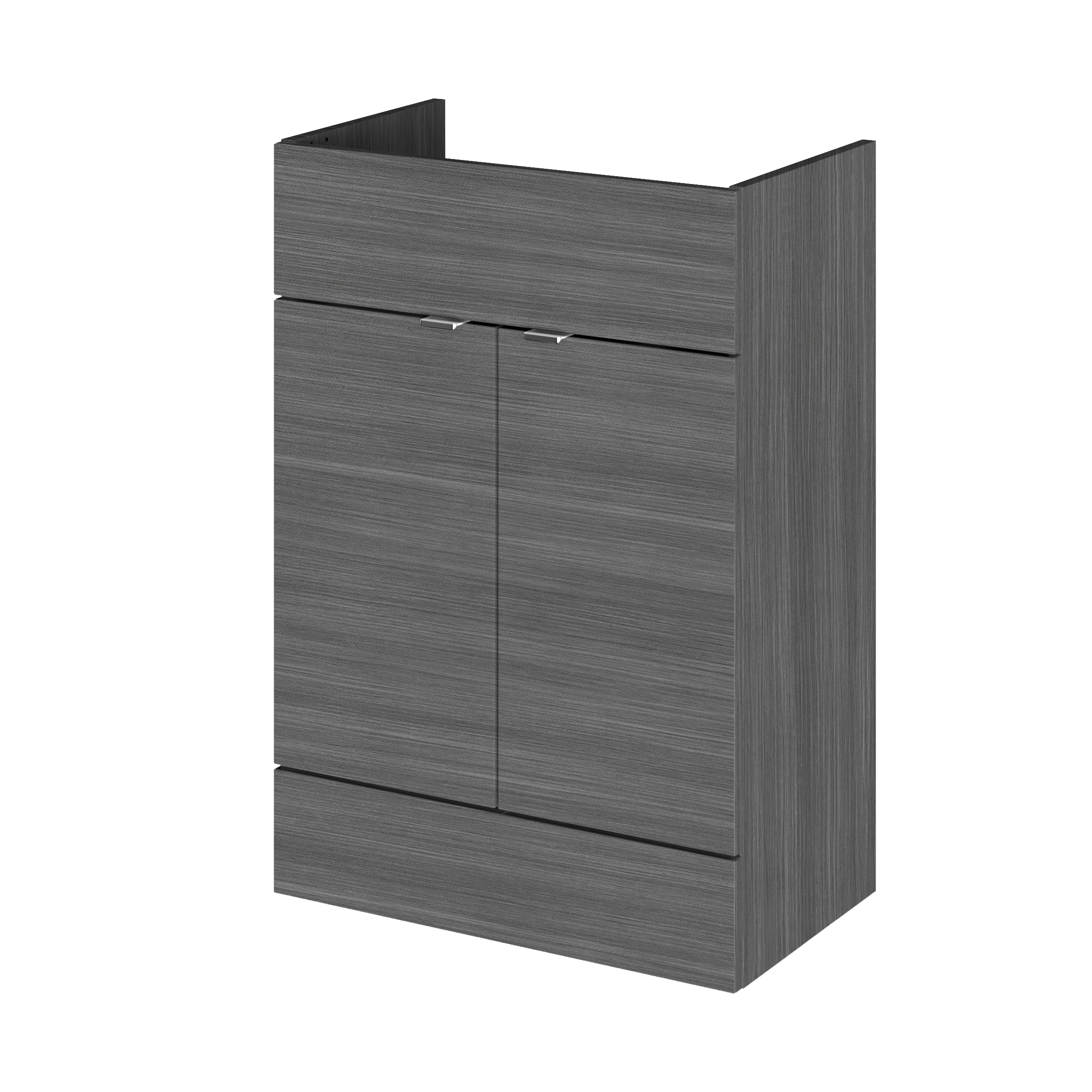 Hudson Reed Fusion Anthracite Woodgrain 600mm Vanity Unit OFF508
