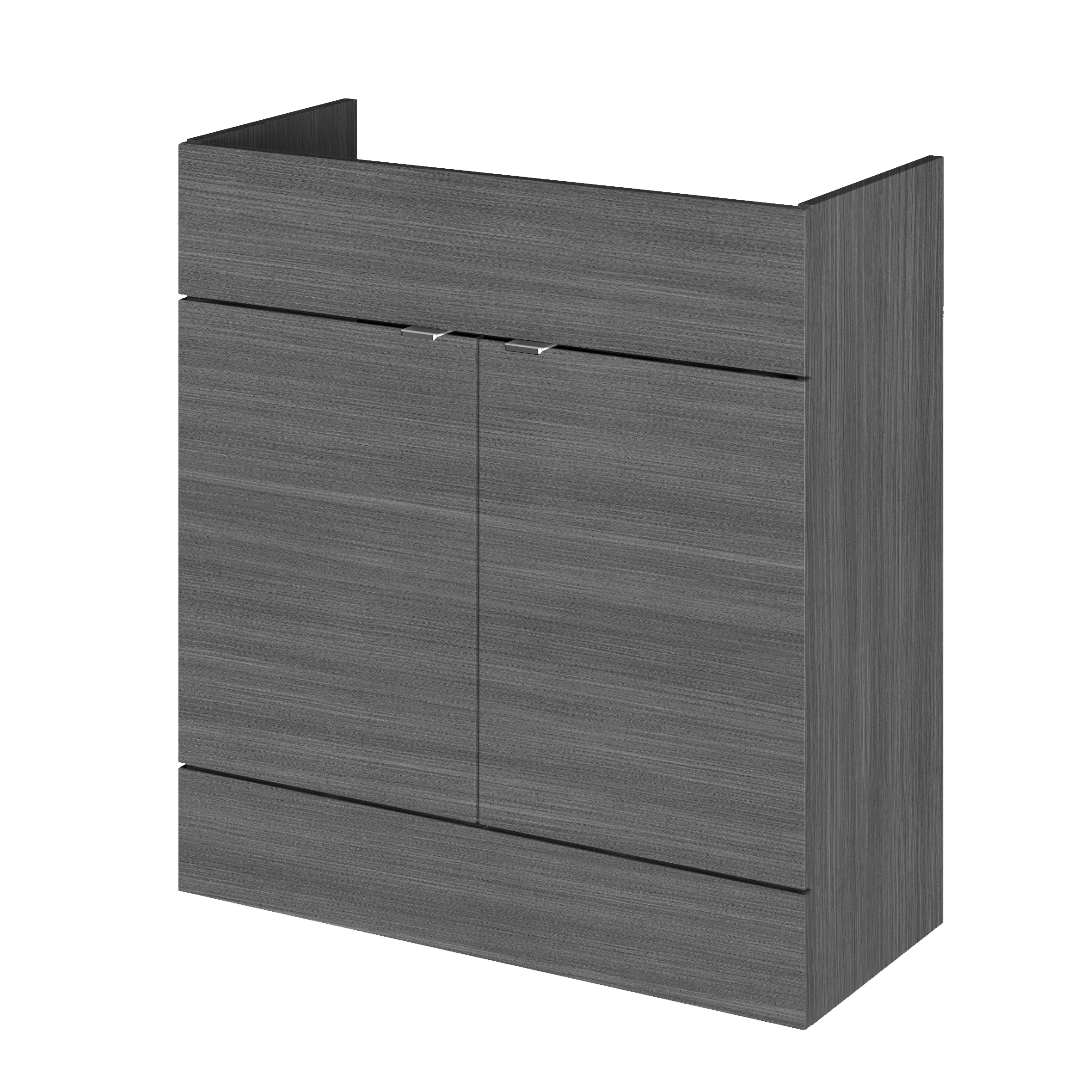 Hudson Reed Fusion Anthracite Woodgrain 800mm Vanity Unit OFF509