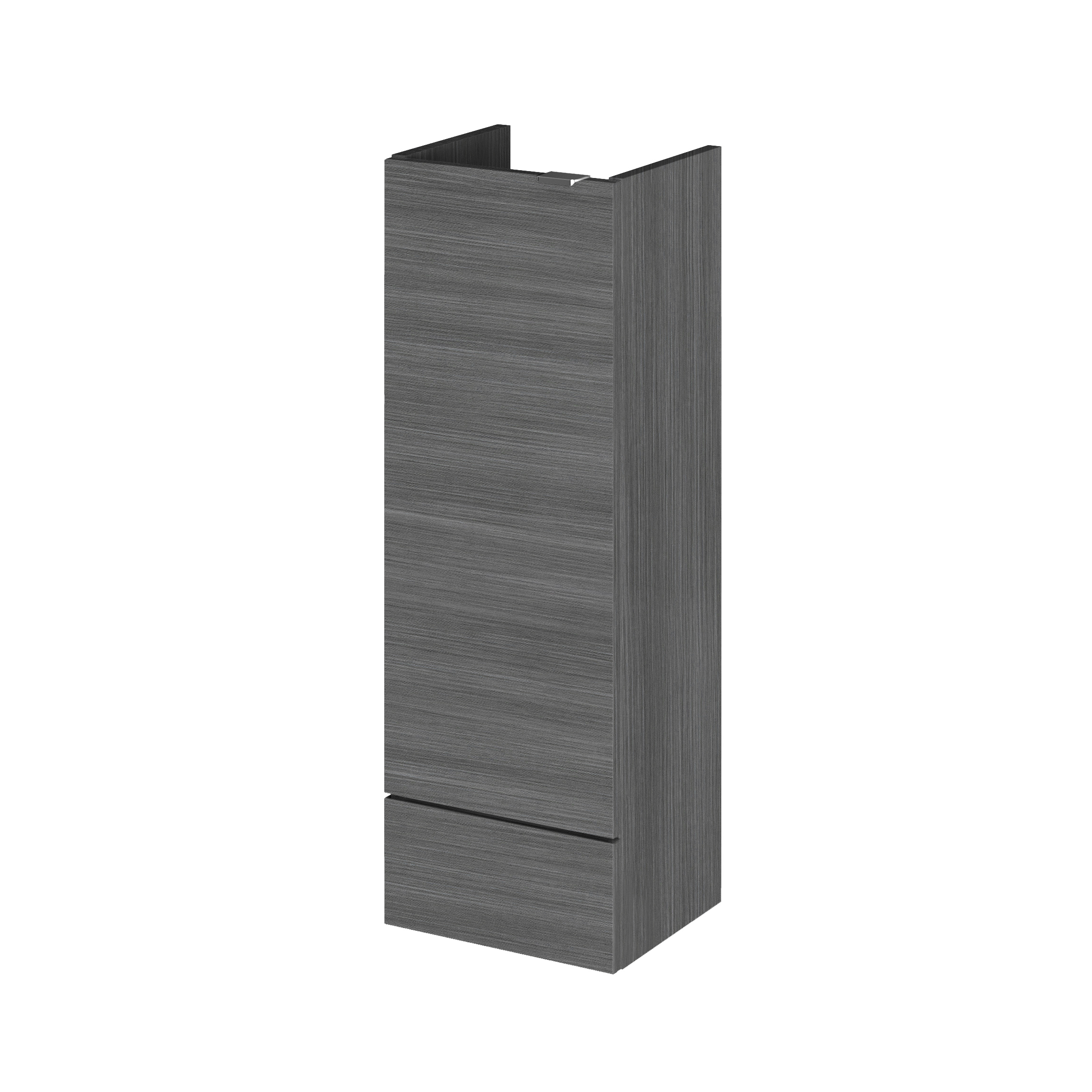 Hudson Reed Fusion Graphite Grey Woodgrain 300mm Vanity Unit Compact OFF581