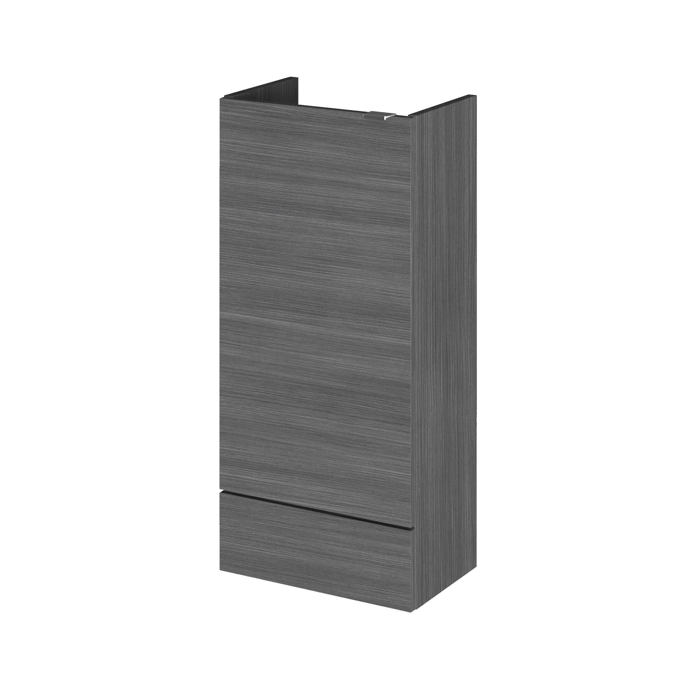 Hudson Reed Fusion Graphite Grey Woodgrain 400mm Vanity Unit Compact OFF583