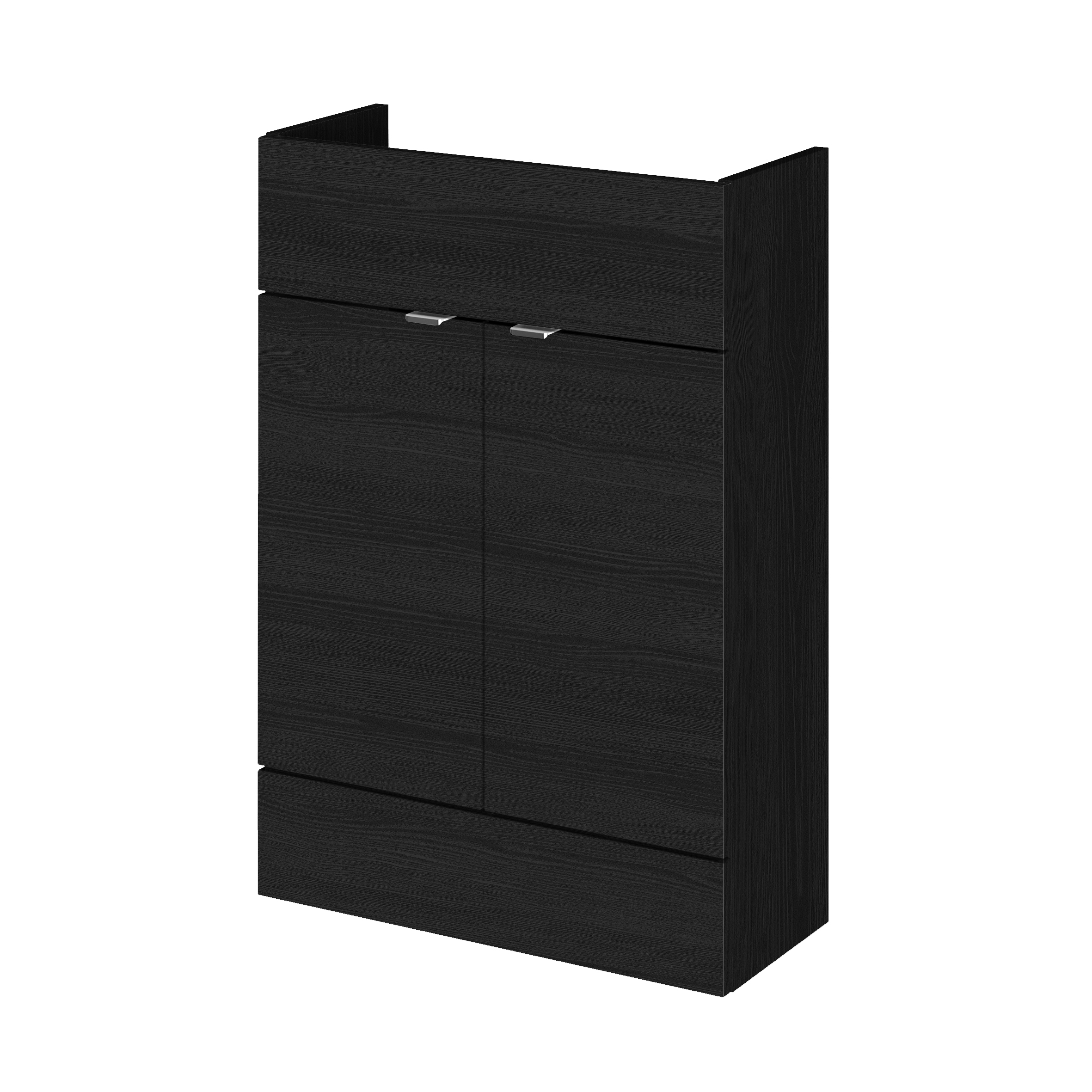 Hudson Reed Fusion Charcoal Black 600mm Vanity Unit Compact OFF607