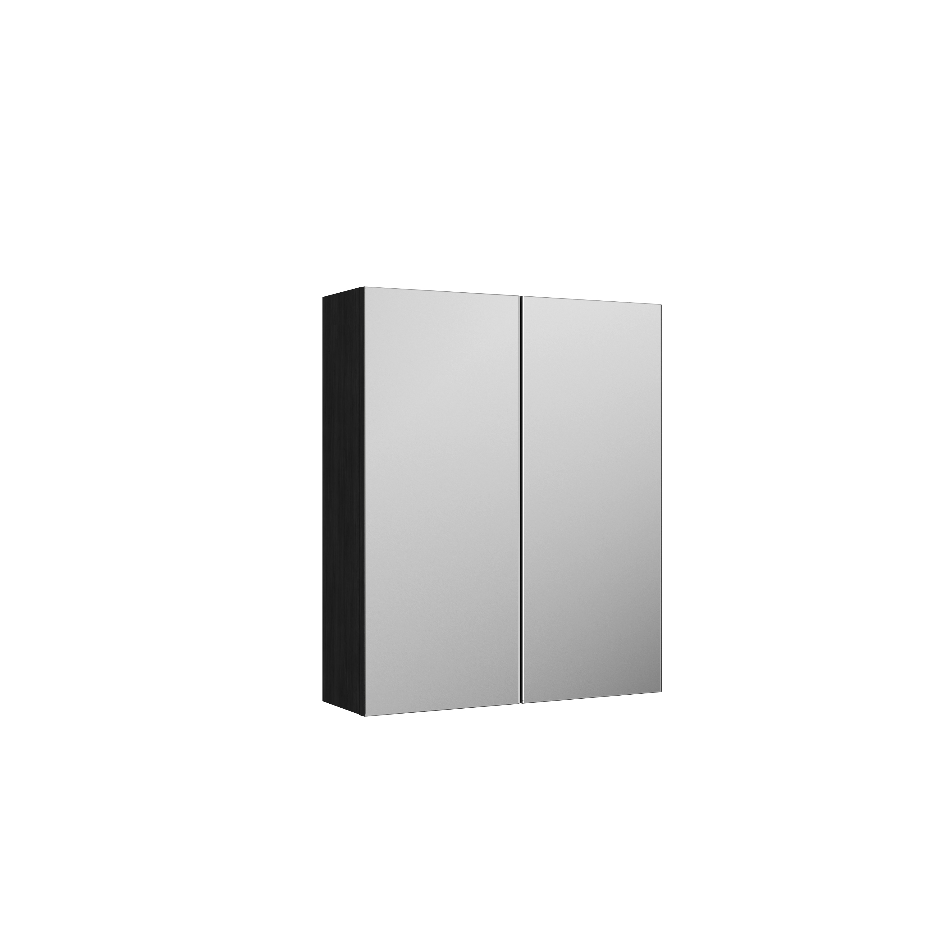 Nuie Arno Charcoal Black 600mm Mirror Unit 50 50 OFF617N