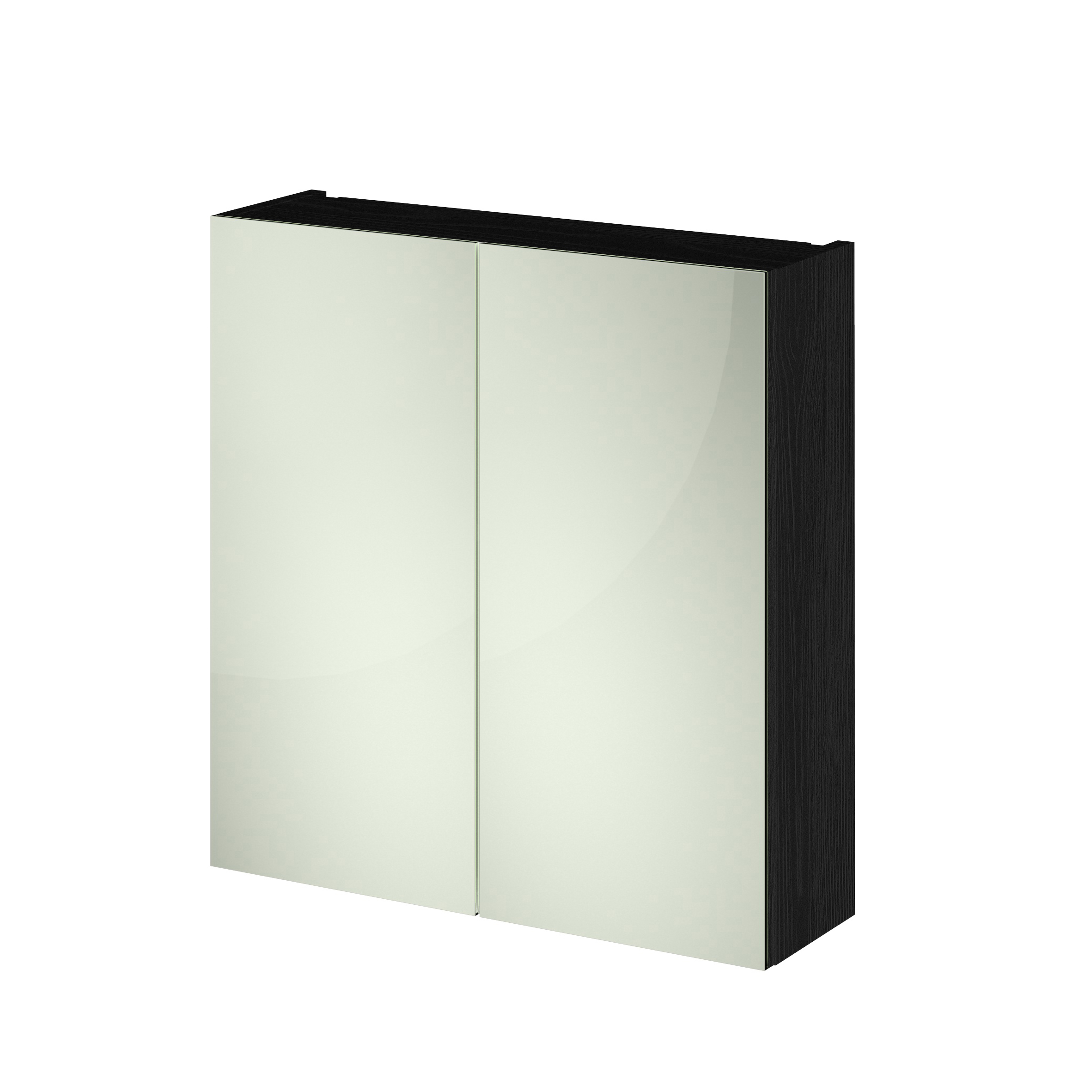 Hudson Reed Nuie Fusion Charcoal Black 800mm Mirror Unit 50 50 OFF619