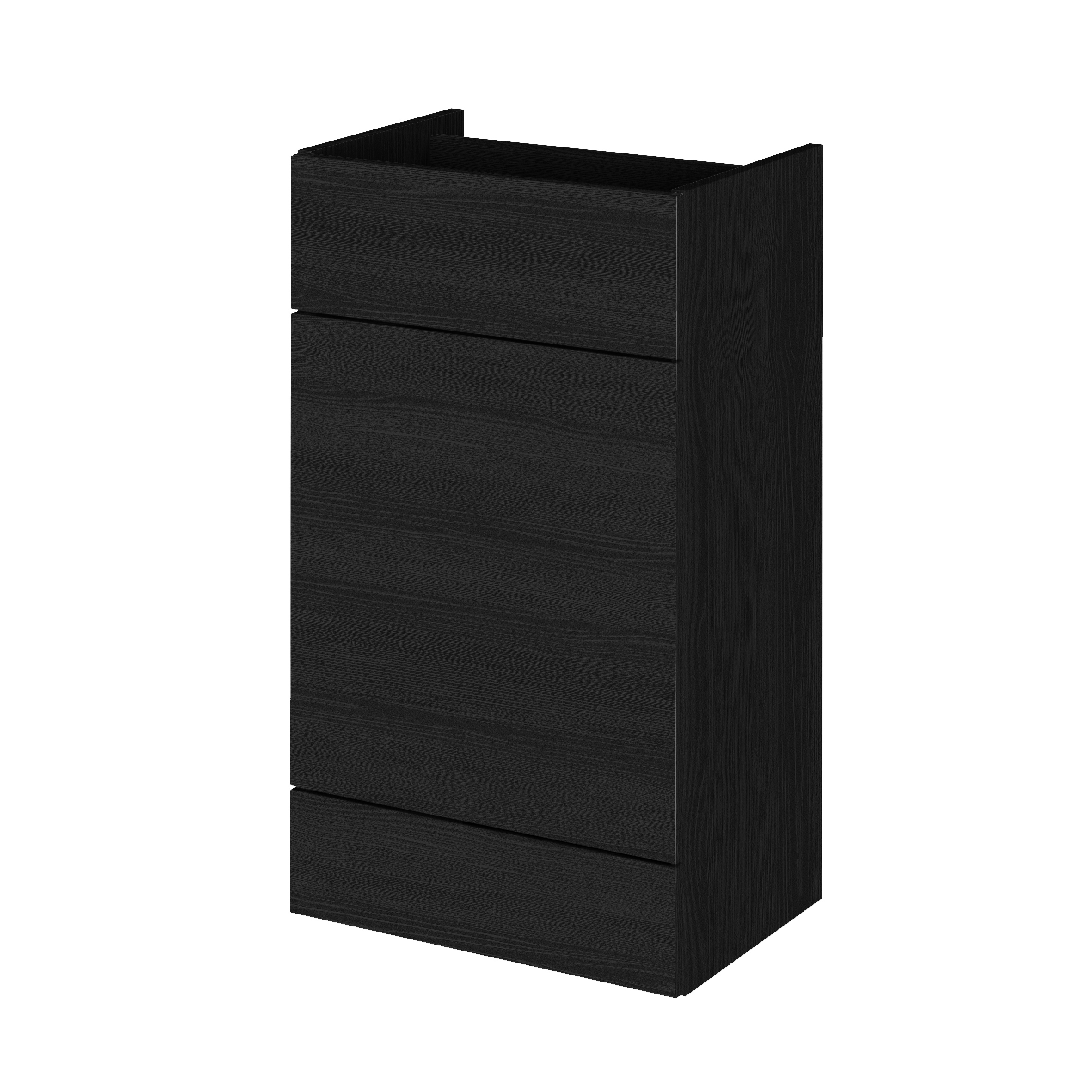 Hudson Reed Fusion Charcoal Black 500mm WC Unit OFF646
