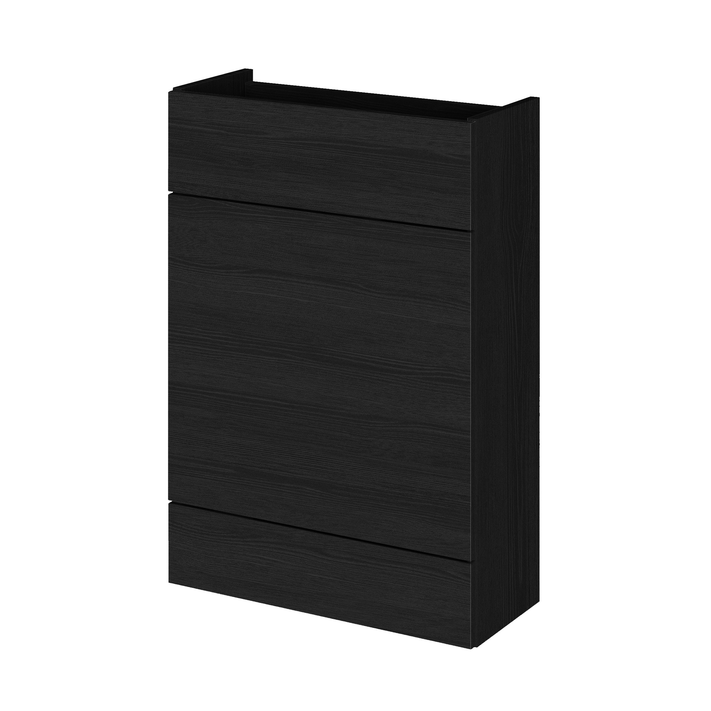 Hudson Reed Fusion Charcoal Black 600mm WC Unit Compact OFF647