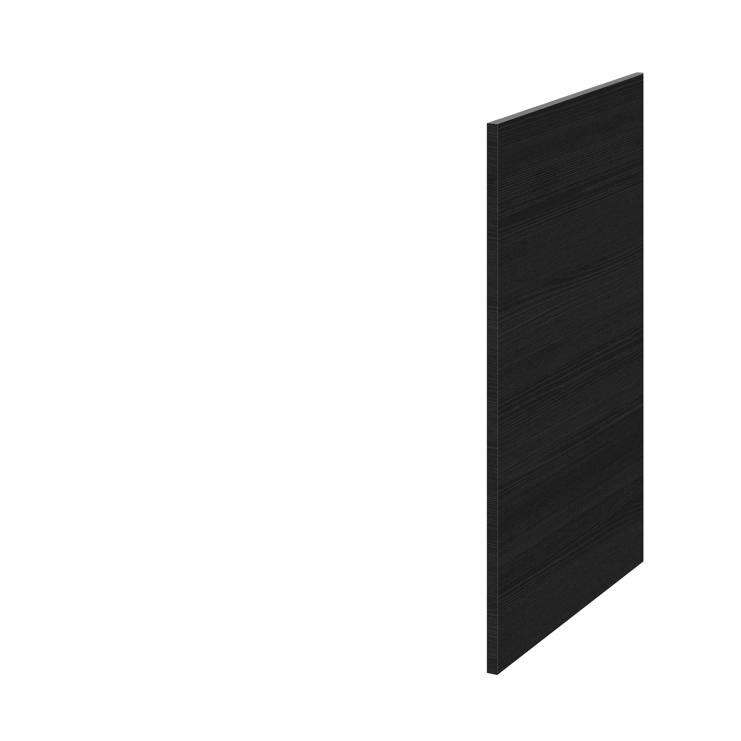 Hudson Reed Fusion Charcoal Black Decorative End Panel OFF692
