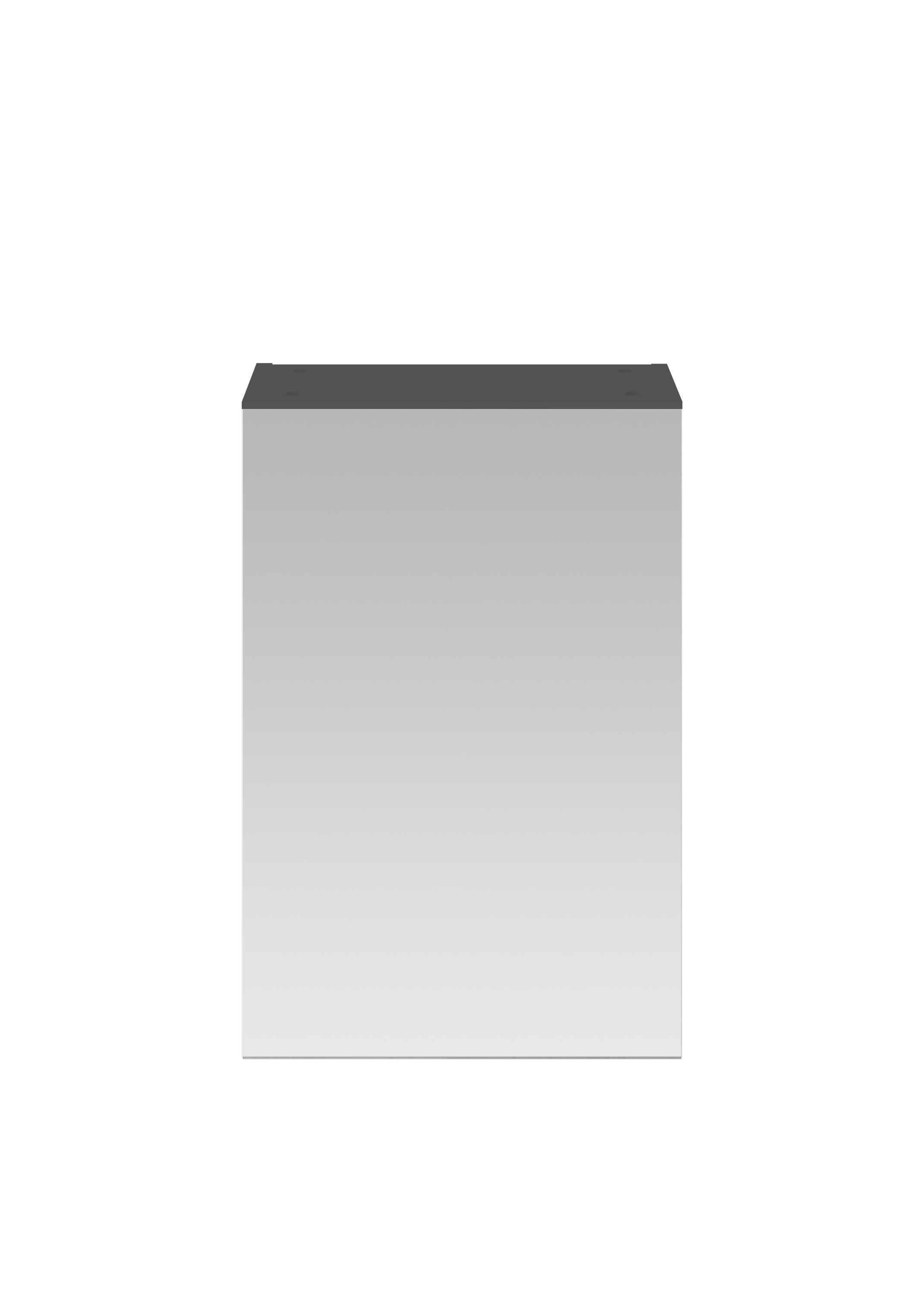 Hudson Reed Nuie Fusion Gloss Grey 450mm Mirror Cabinet OFF916