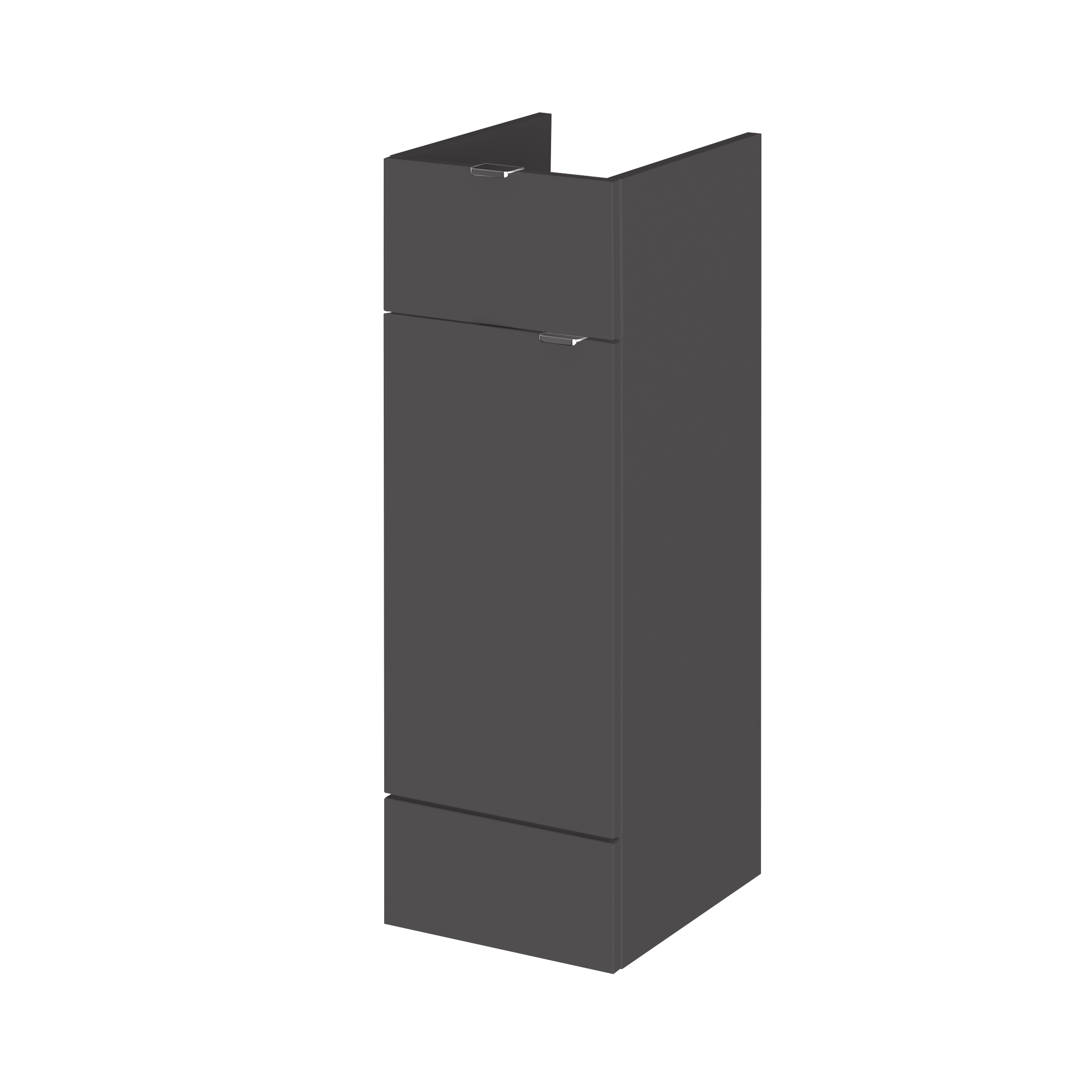Hudson Reed Fusion Gloss Grey 300mm Drawer Lined Unit OFF922