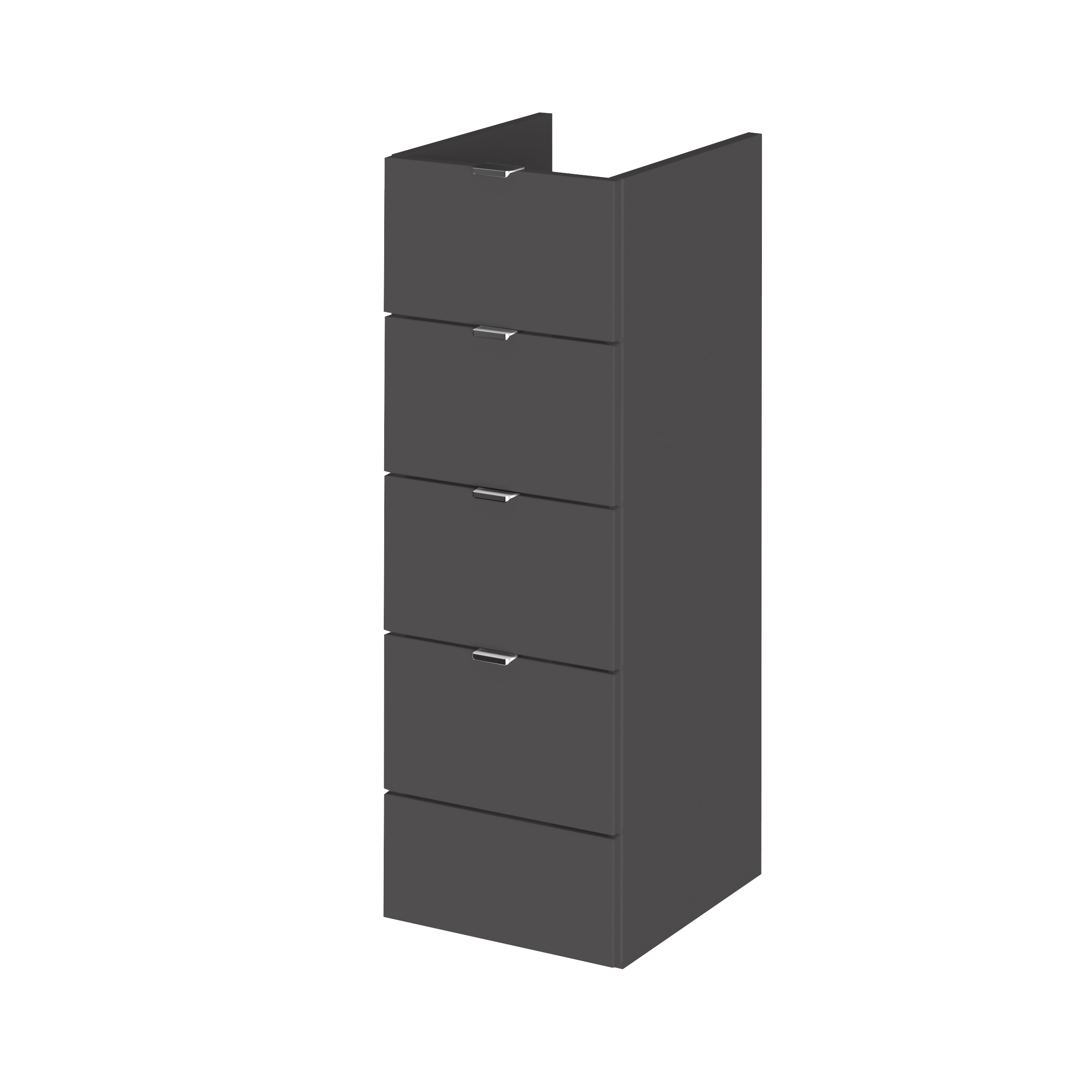 Hudson Reed Fusion Gloss Grey 300mm Vanity Unit OFF932