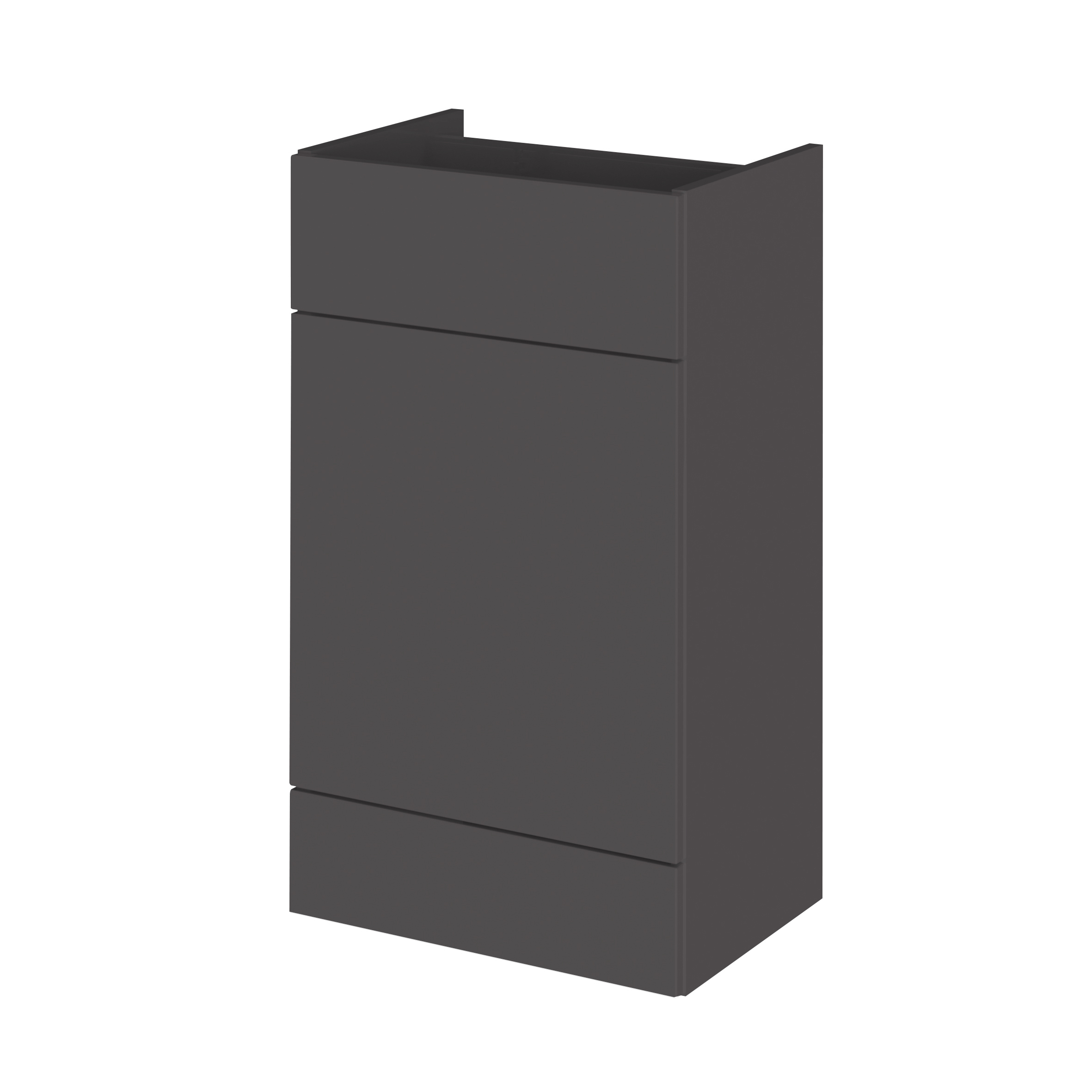 Hudson Reed Fusion Gloss Grey 500mm WC Unit OFF946