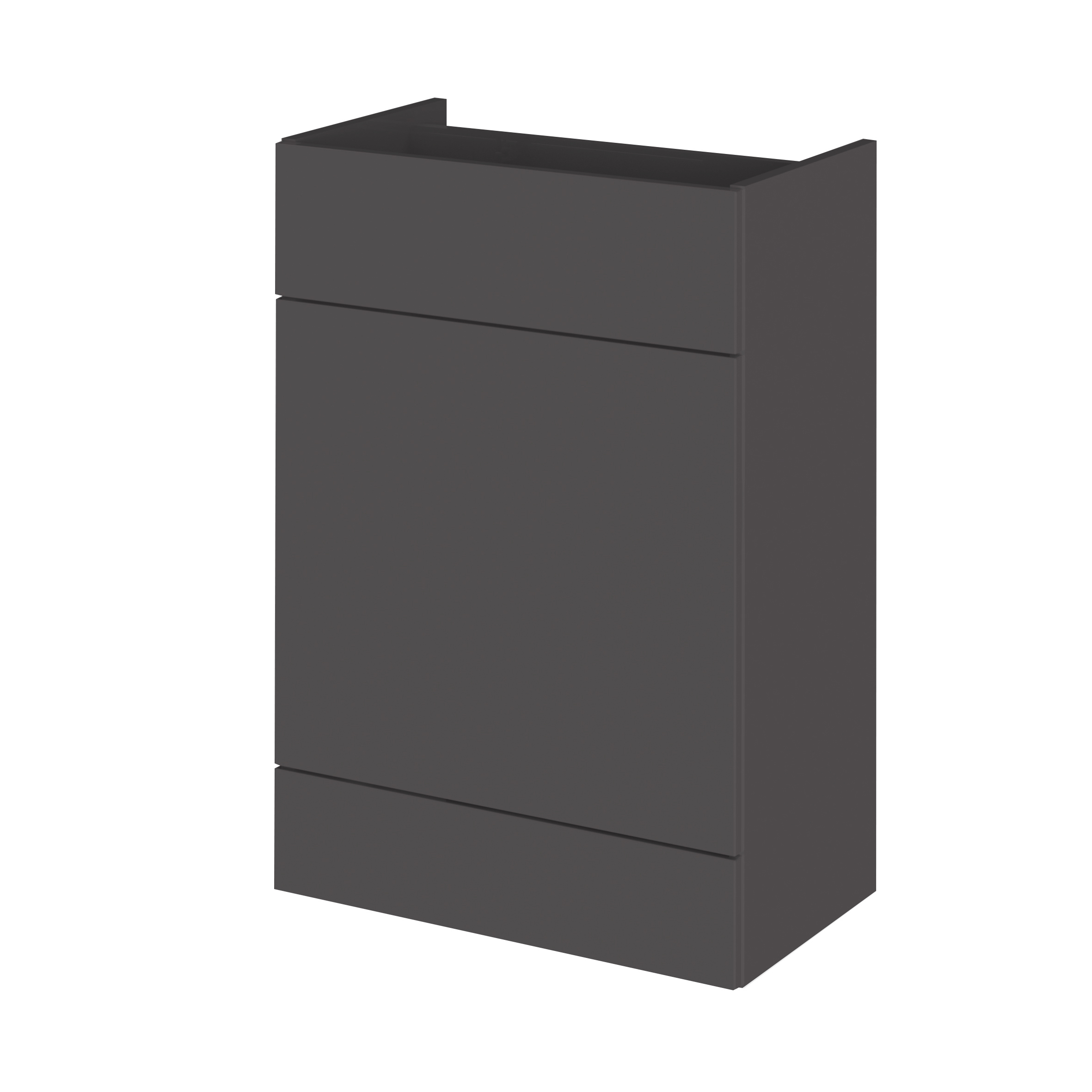 Hudson Reed Fusion Gloss Grey 600mm WC Unit OFF948