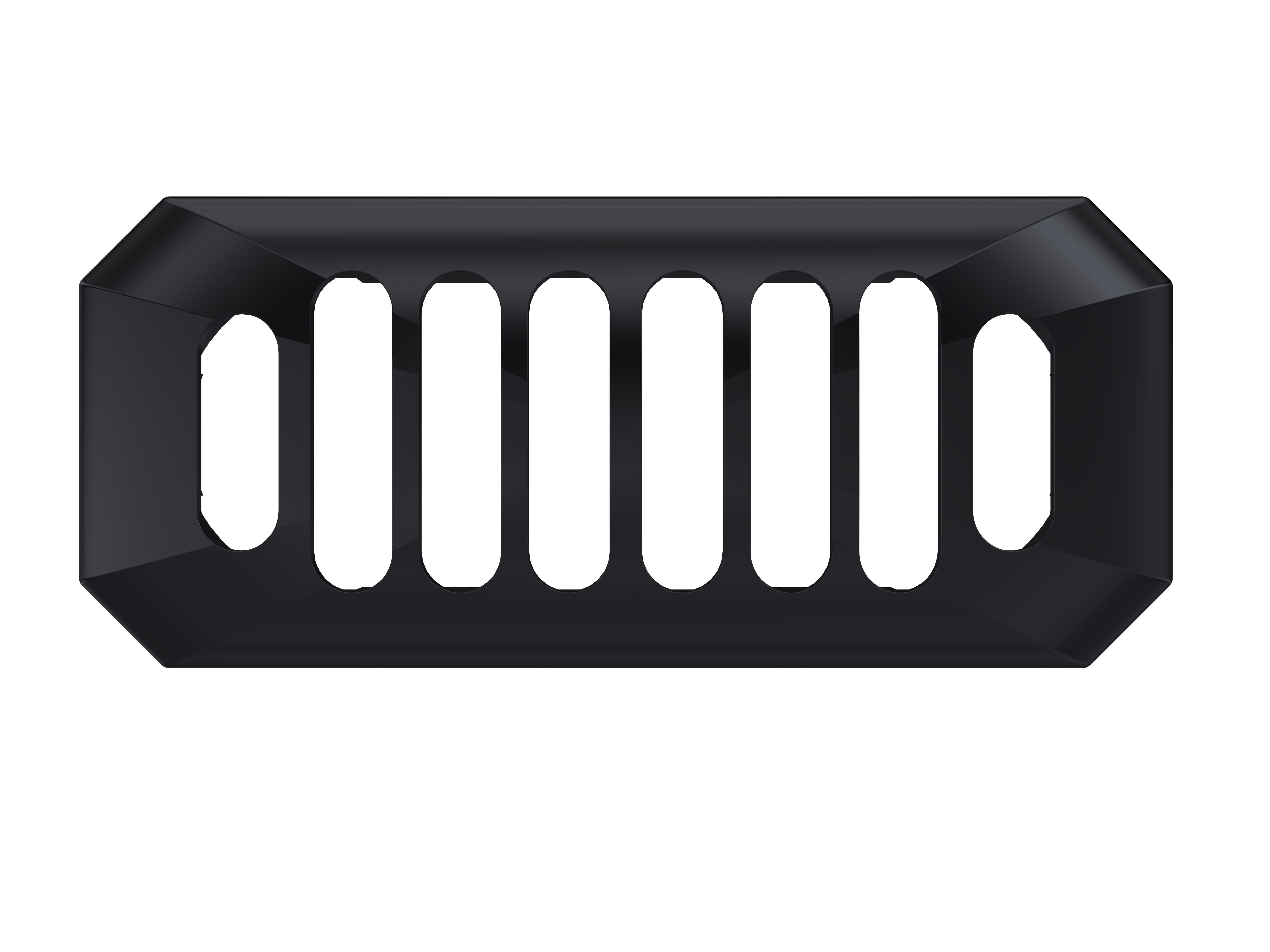 Hudson Reed Nuie Black Carlton Overflow Cover OVFL02C