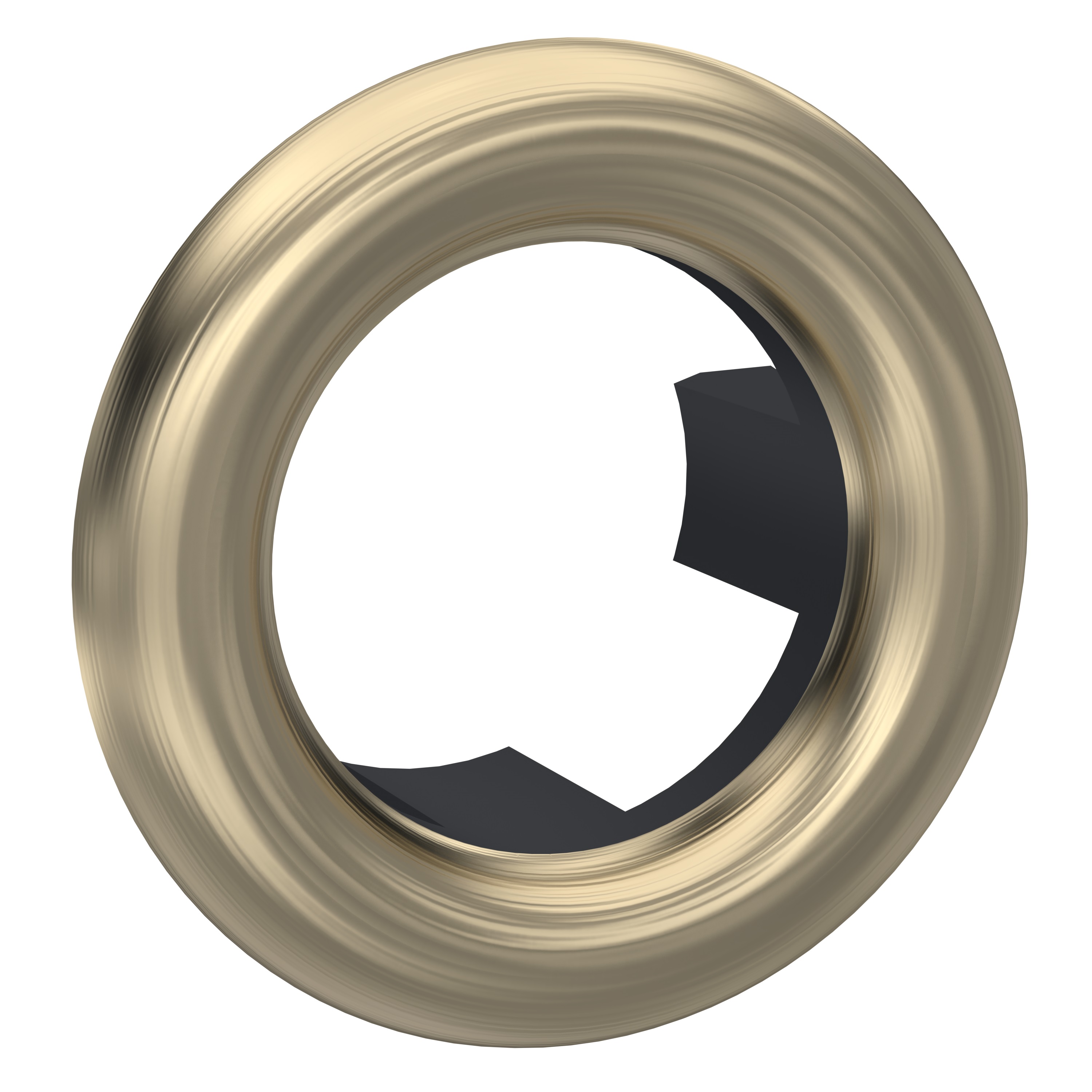 Hudson Reed Nuie Brushed Brass Overflow Cover OVFL03