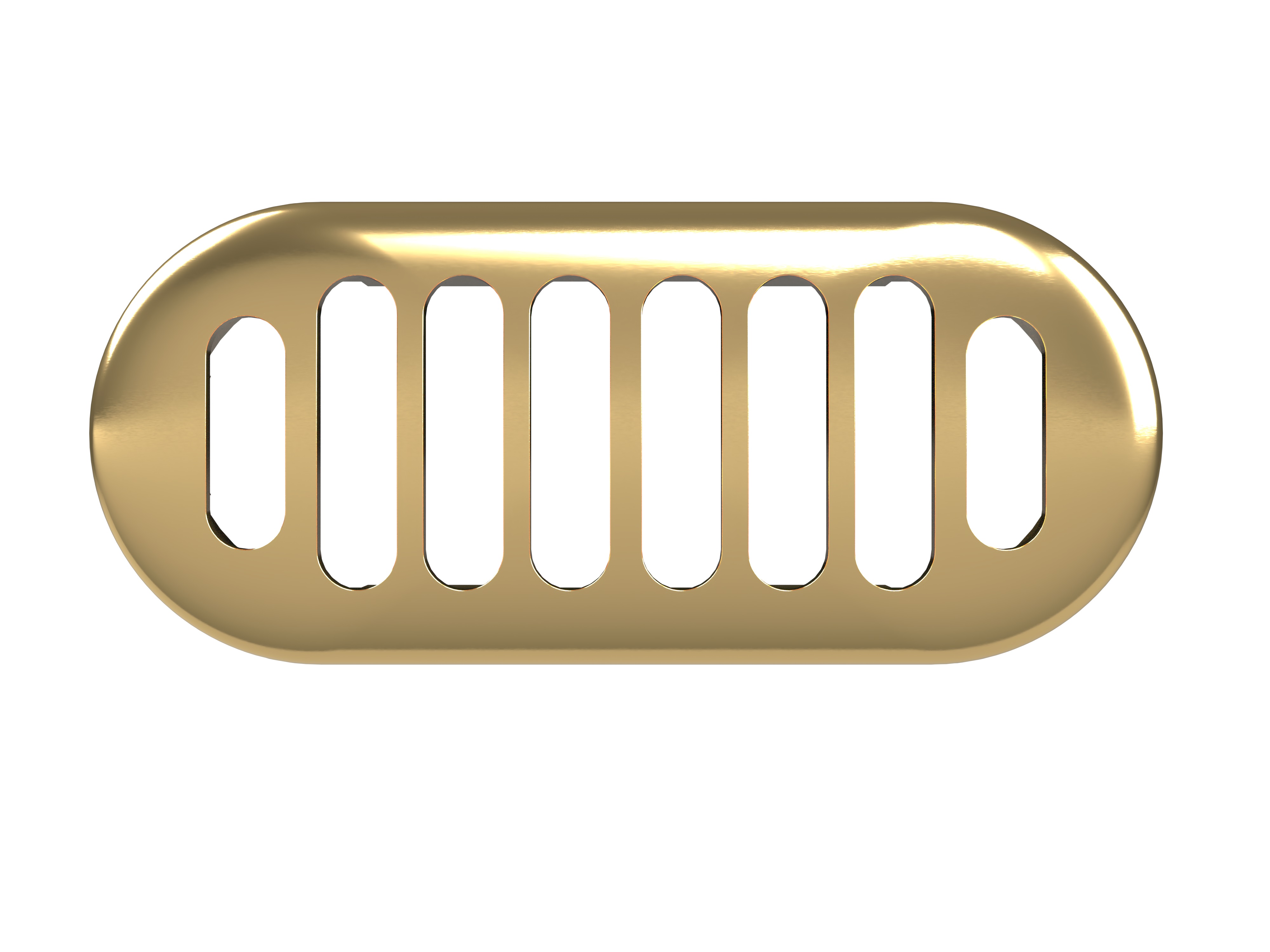 Hudson Reed Brushed Brass Chancery Overflow Cover OVFL03R